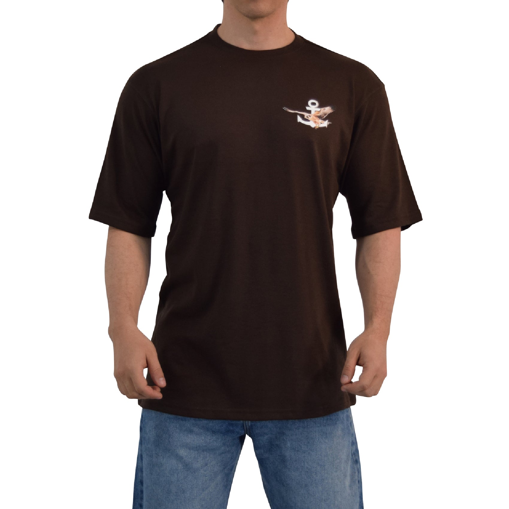 Playera Oversized Freedom Hawks Brown