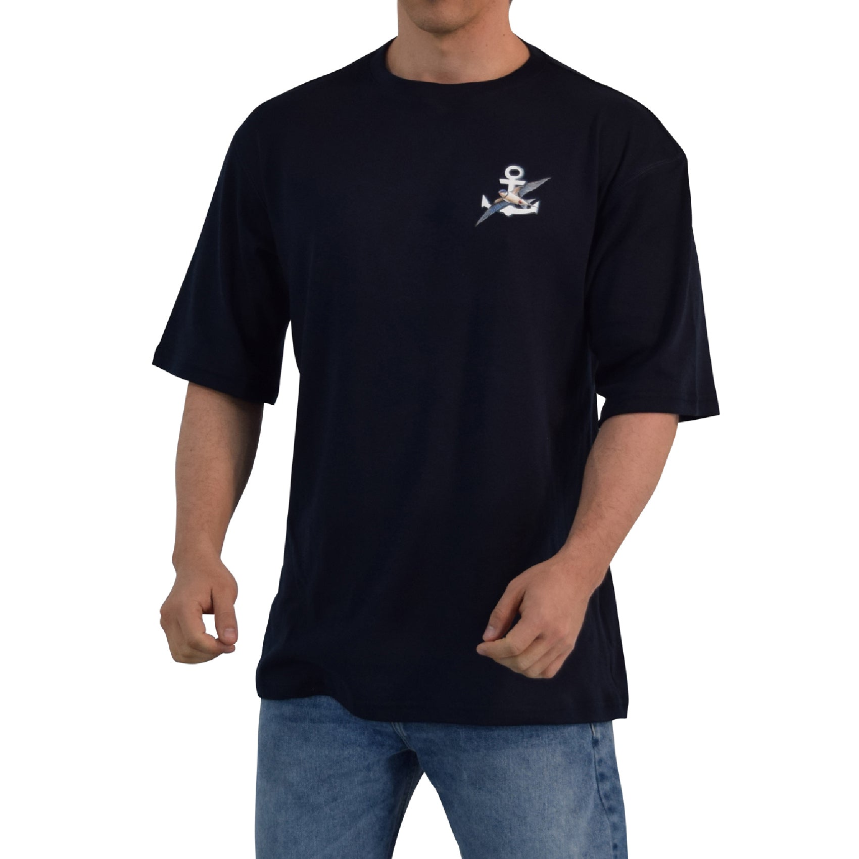 Playera Oversized Freedom Woodswallow Navy