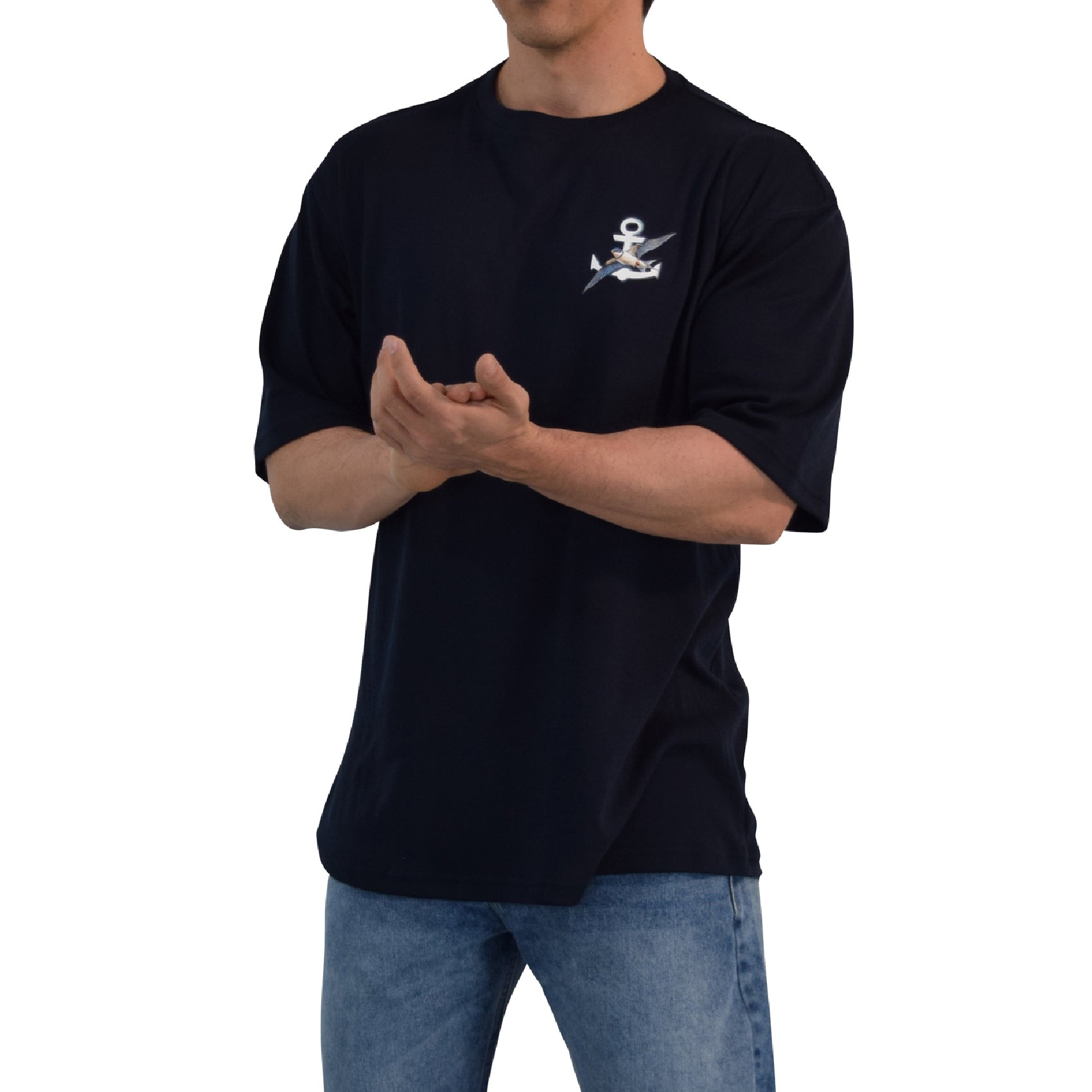 Playera Oversized Freedom Woodswallow Navy