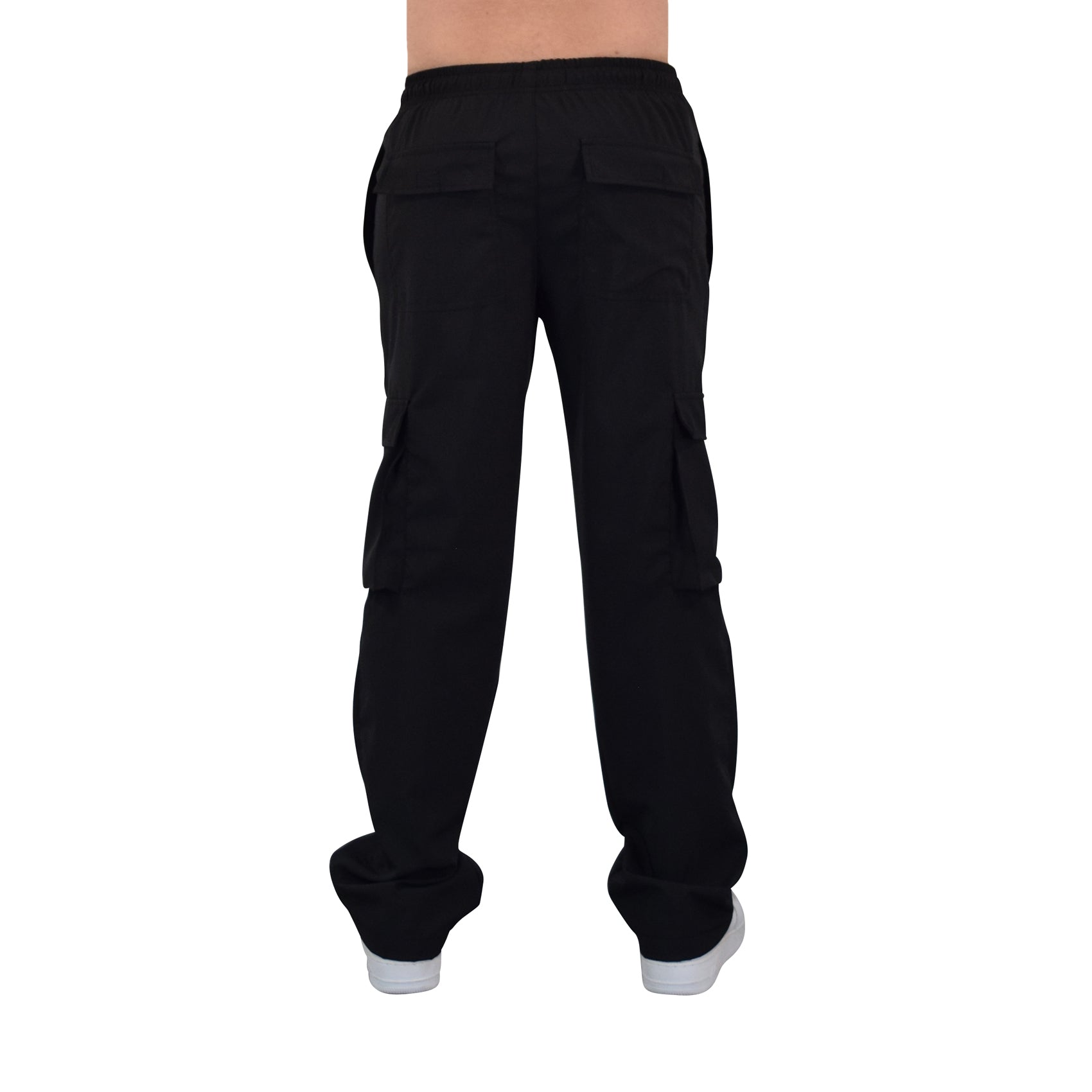 Parachute Cargo Track Pants Trouser Black