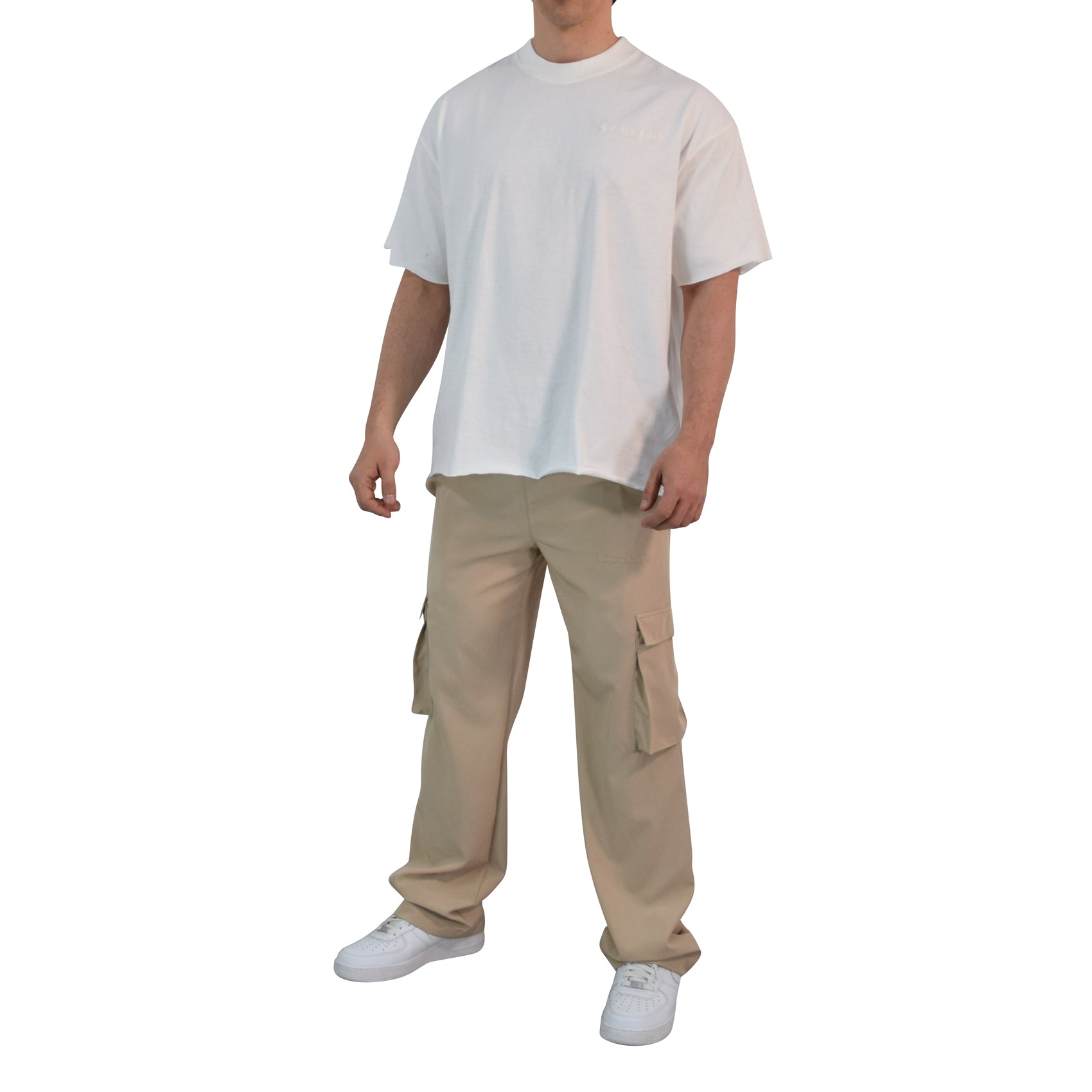 Parachute Cargo Track Pants Trouser Sand