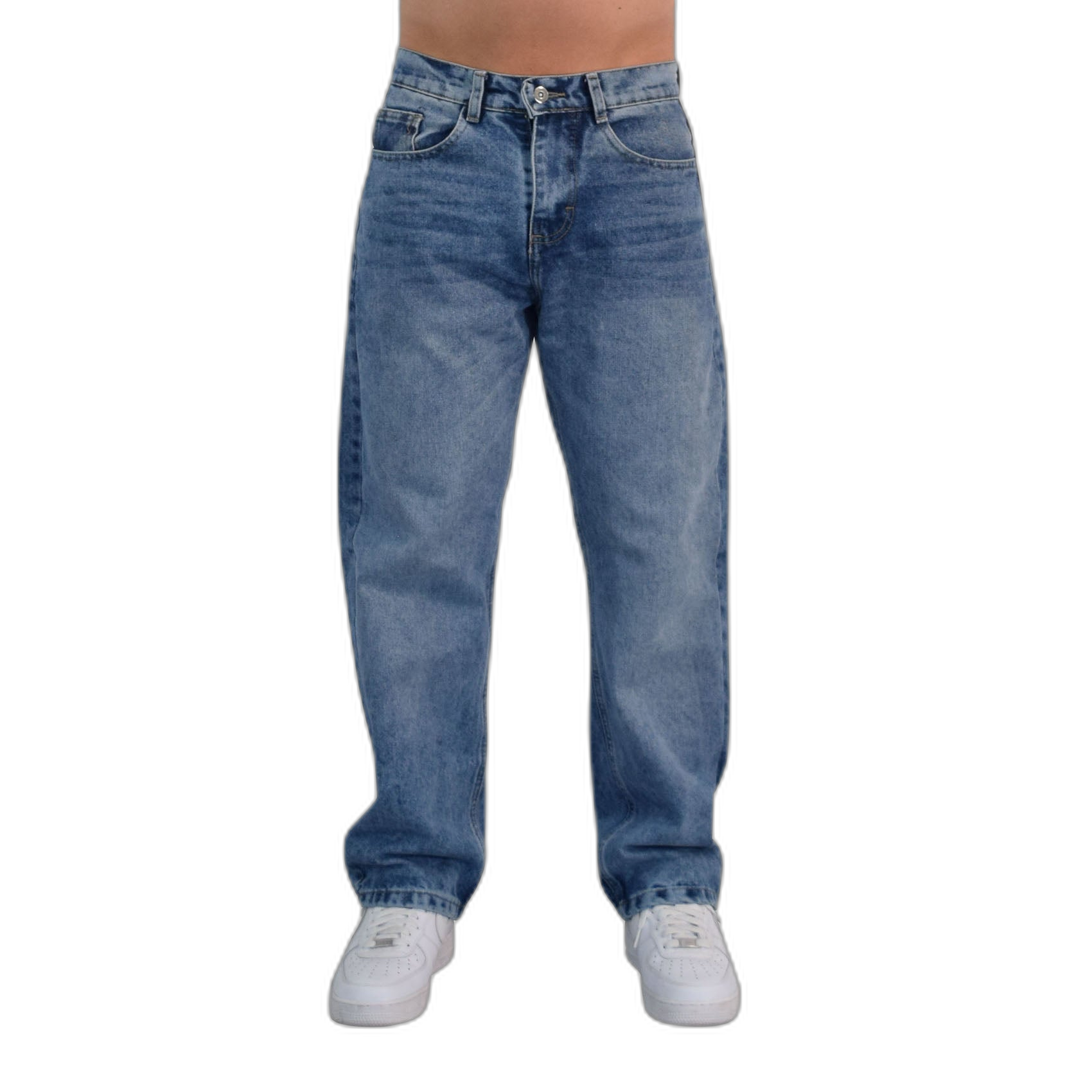 Ultra Relaxed Baggy Jeans Washed Light Blue