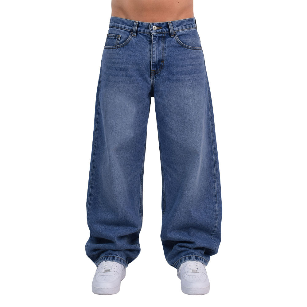 Ultra Relaxed Baggy Jeans Washed Light Blue