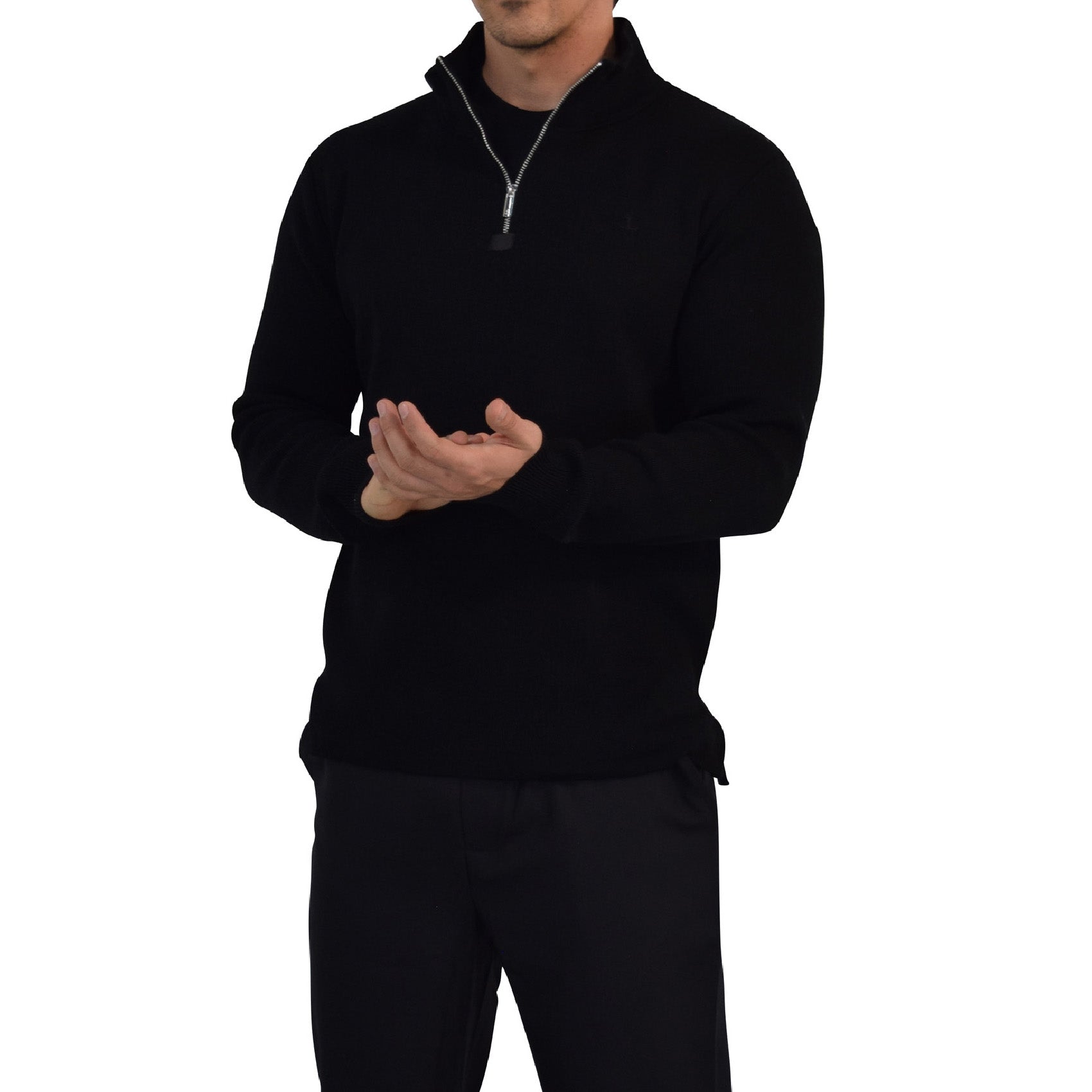 Roll Neck Sweater Light Gray