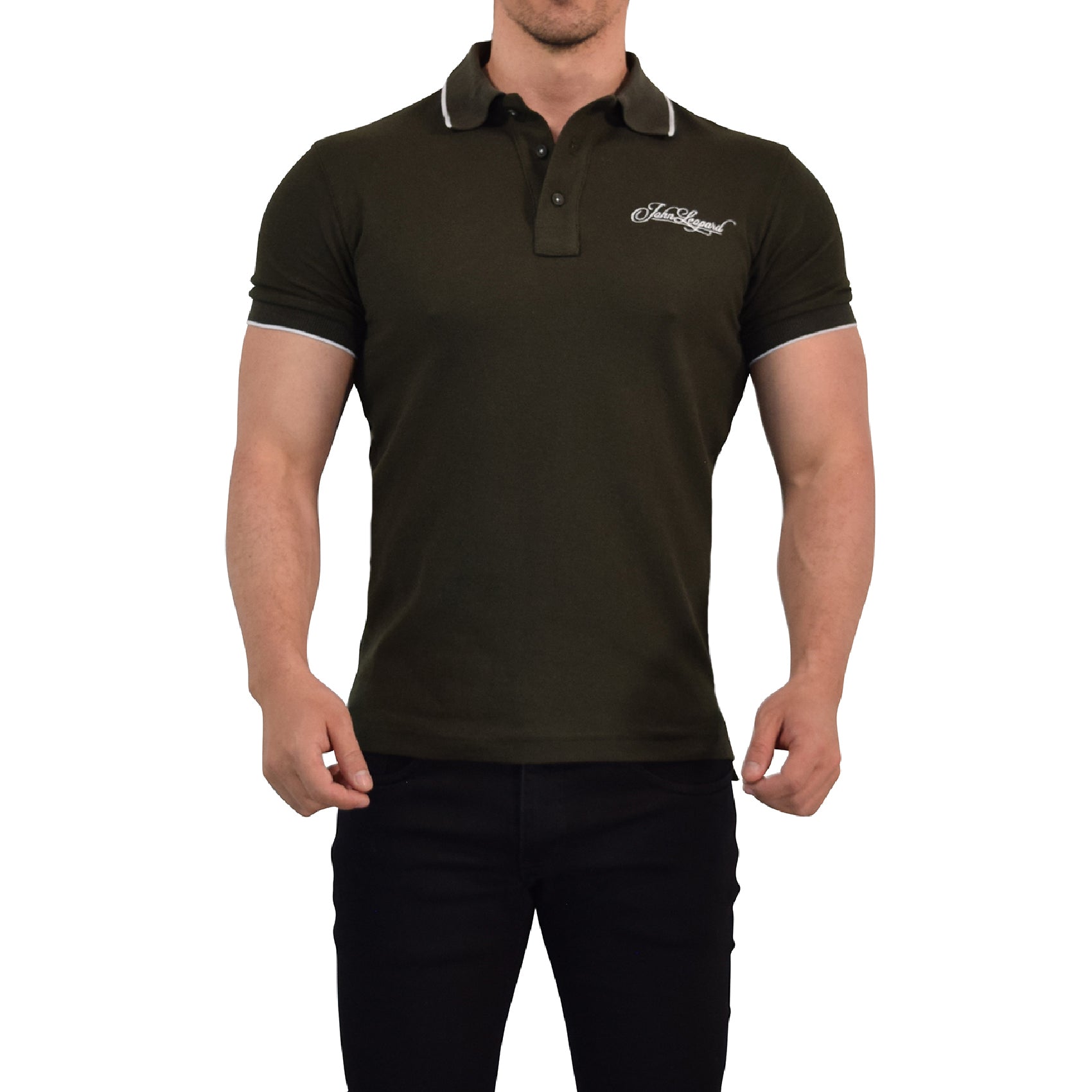 Zipped Short Sleeve Polo Full Black