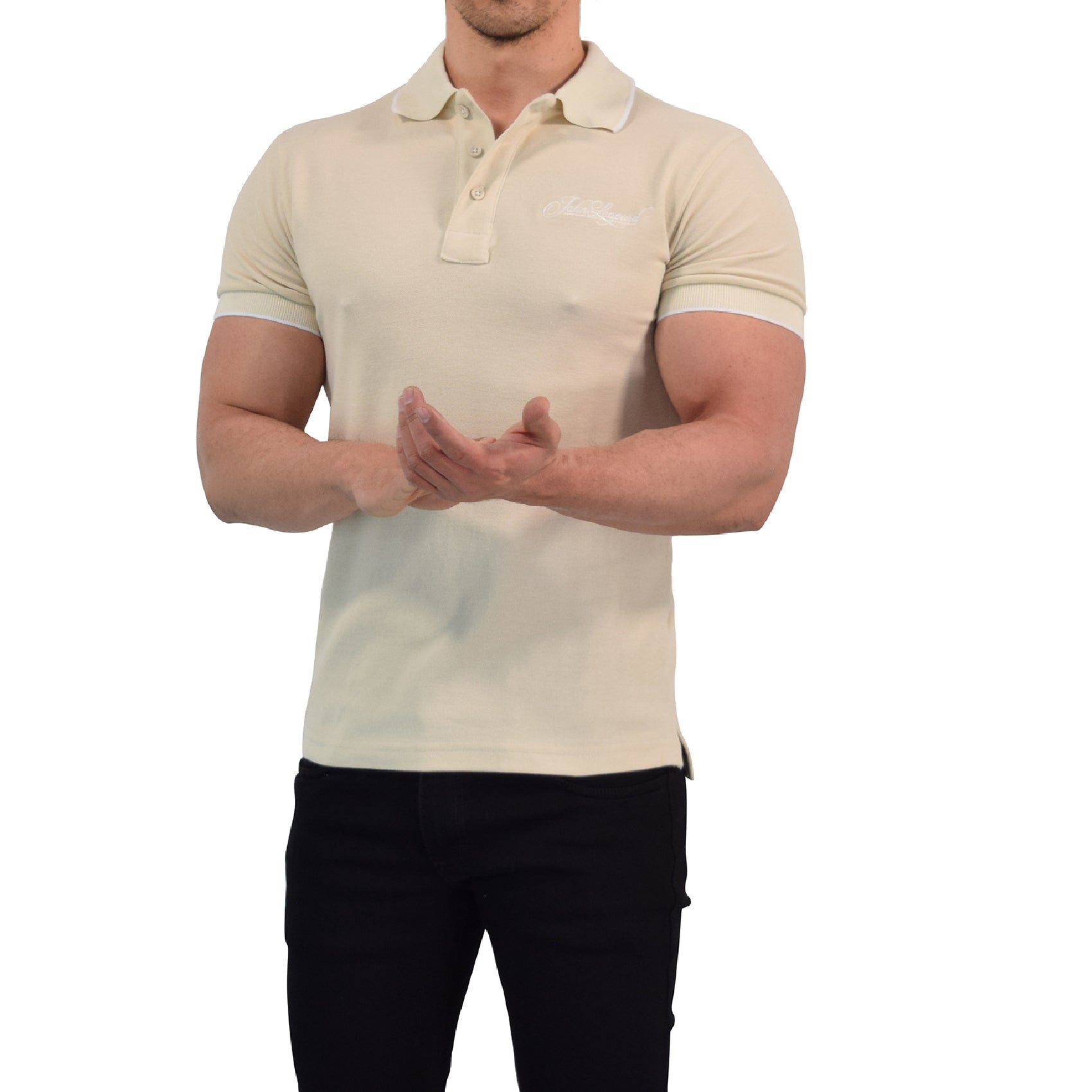 Zipped Short Sleeve Polo Full Black