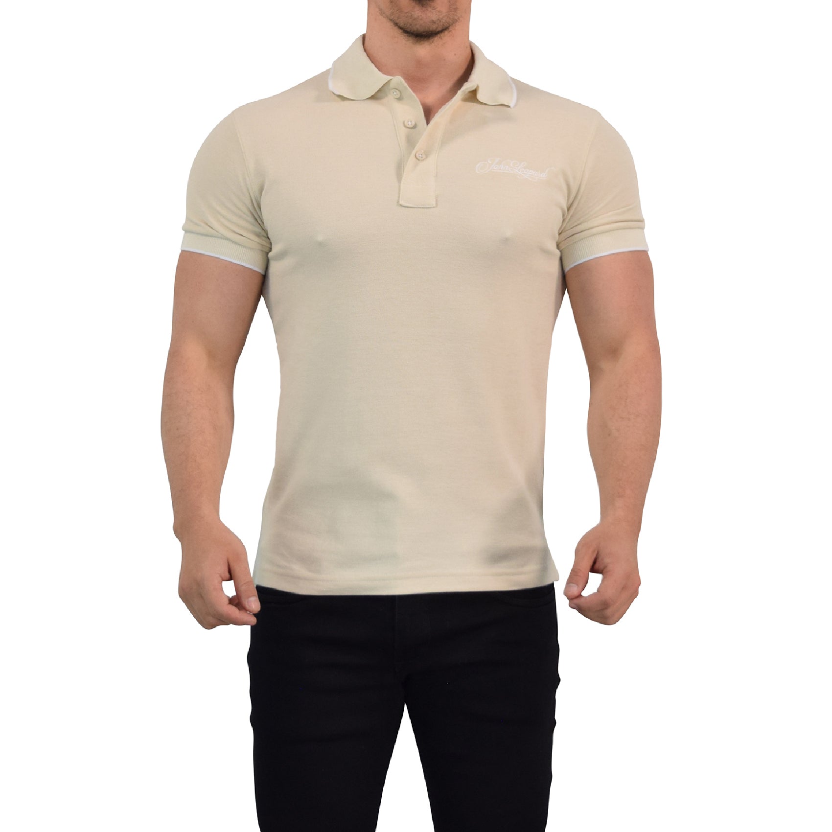 Zipped Short Sleeve Polo Full Black