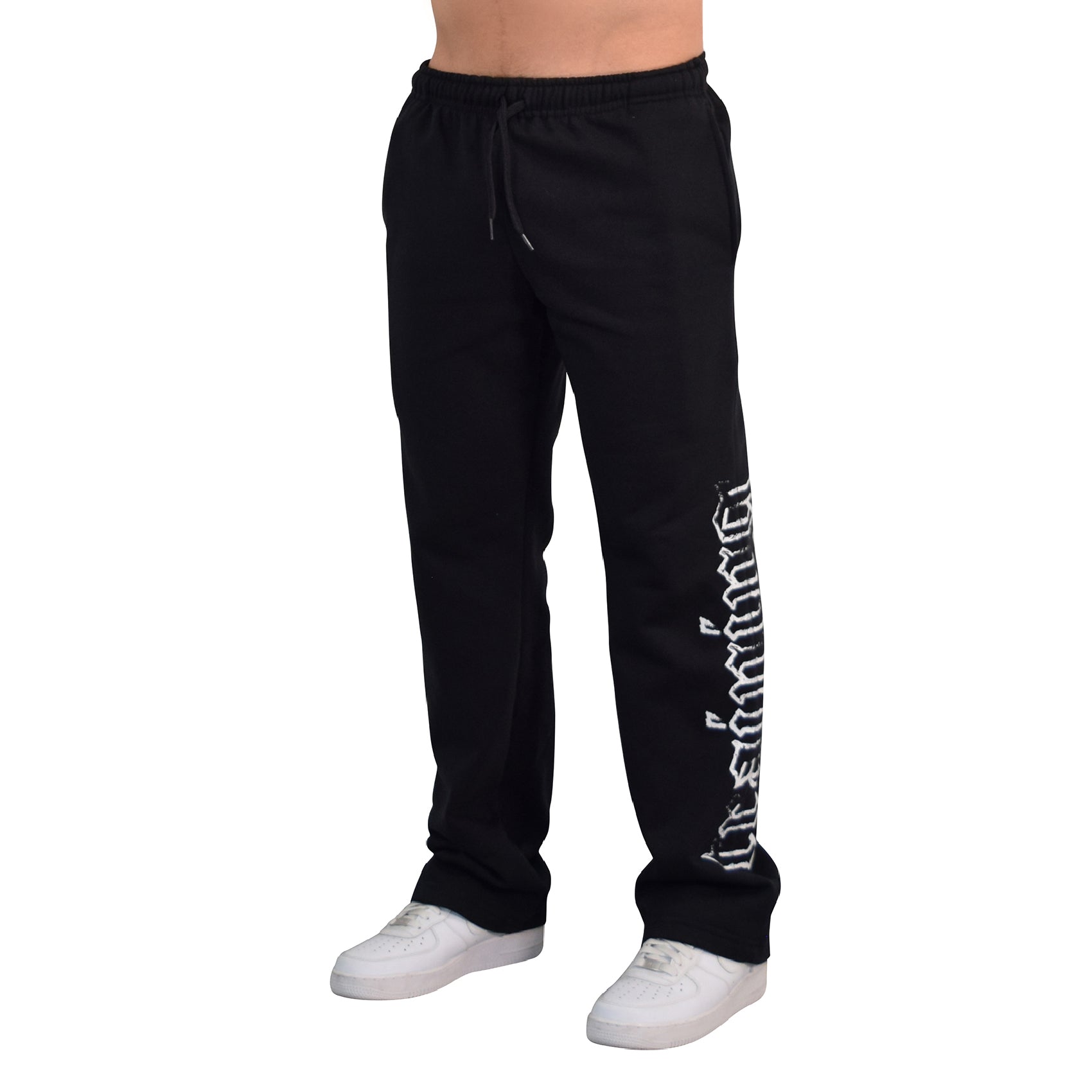 Jogger Straight Fit Brushed Power Logo Black