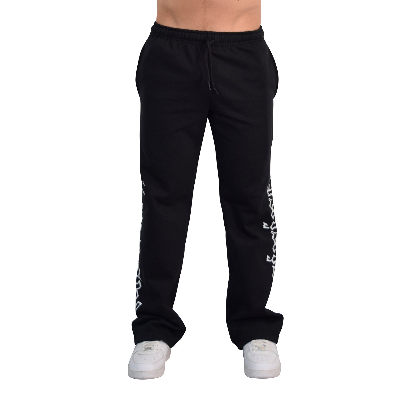Jogger Straight Fit Brushed Power Logo Black