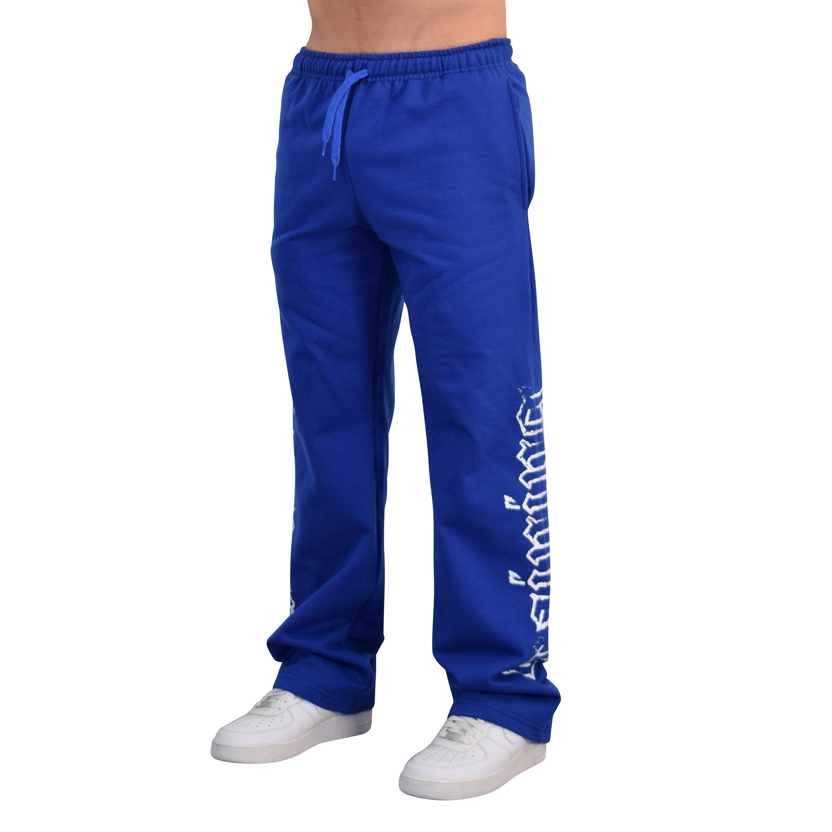 Jogger Straight Fit Brushed Power Logo Royal