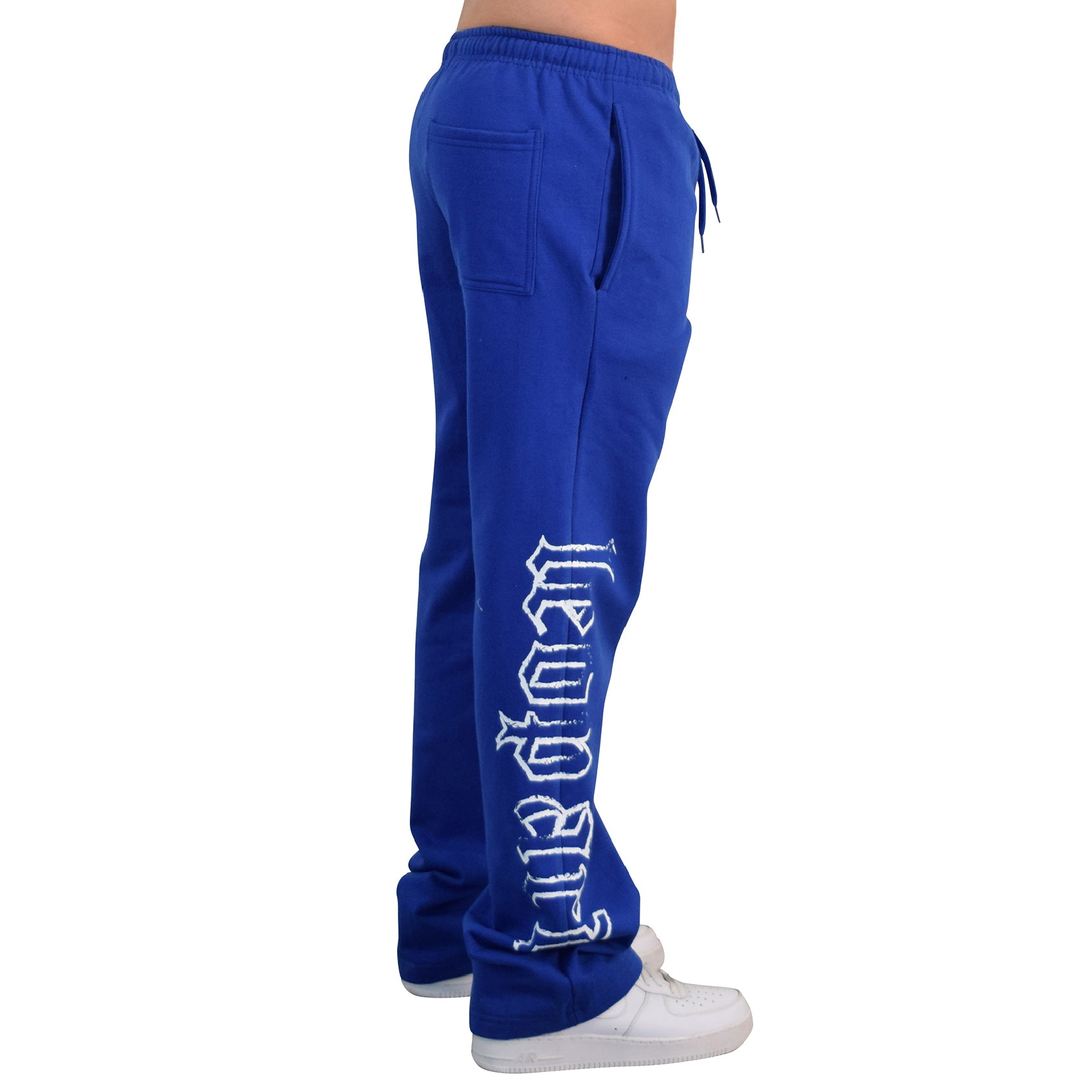 Jogger Straight Fit Brushed Power Logo Royal