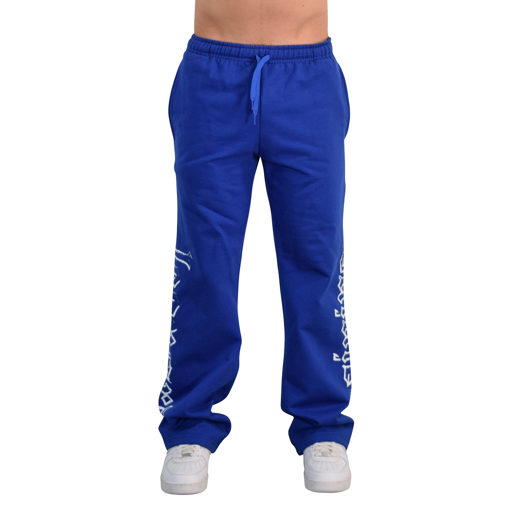 Jogger Straight Fit Brushed Power Logo Royal