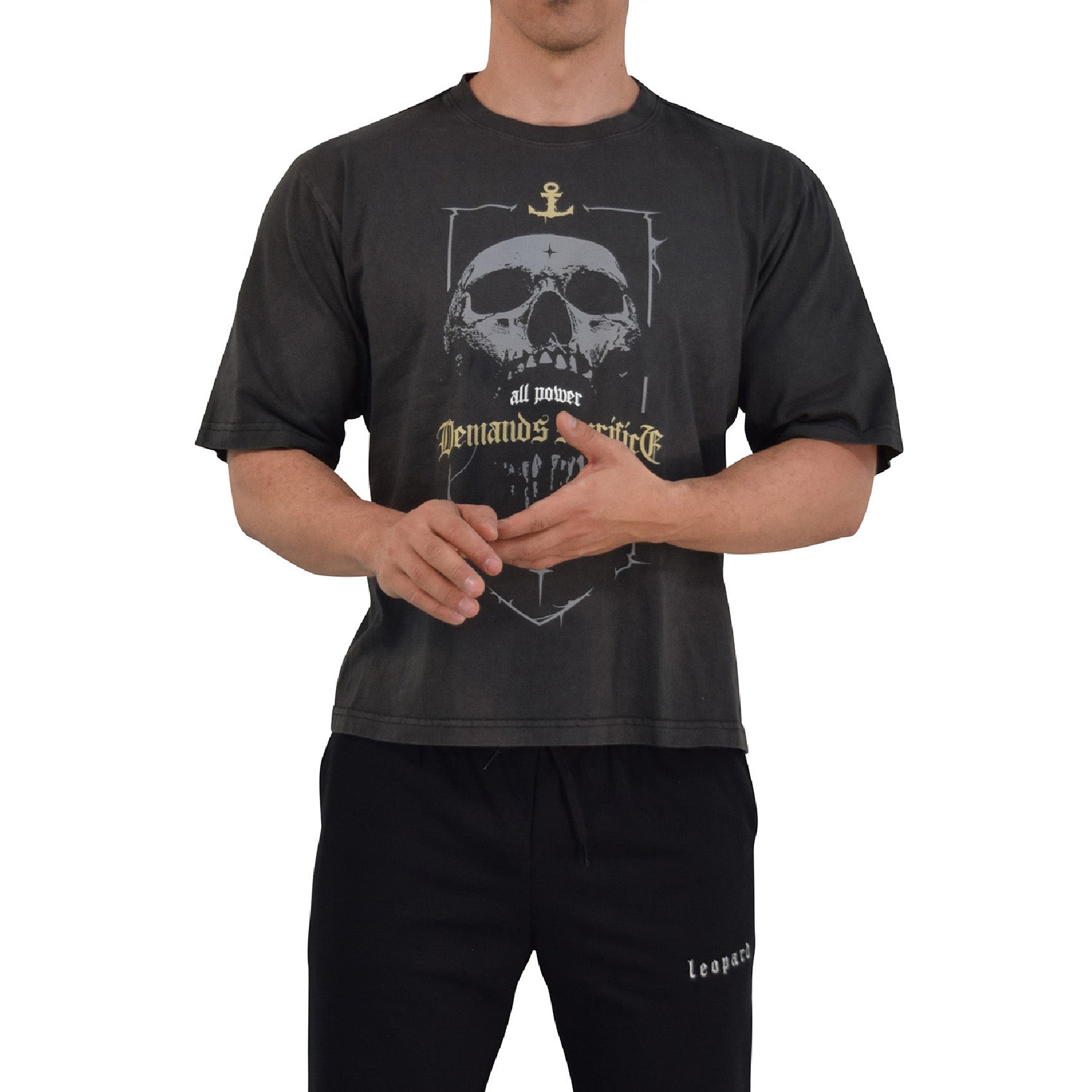 Playera Boxy | Oversized Fit Dark Series All Power Demands Sacrifice Pigment