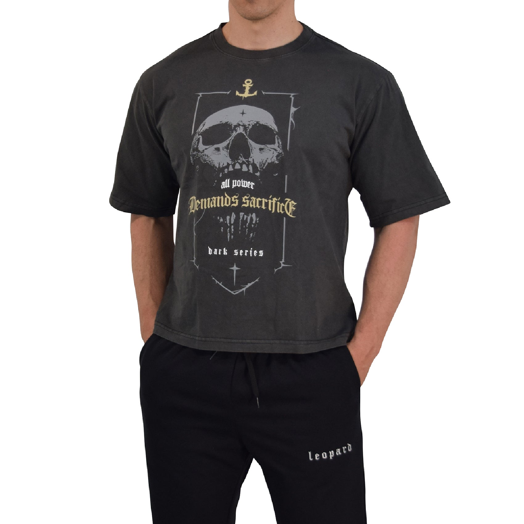 Playera Boxy | Oversized Fit Dark Series All Power Demands Sacrifice Pigment