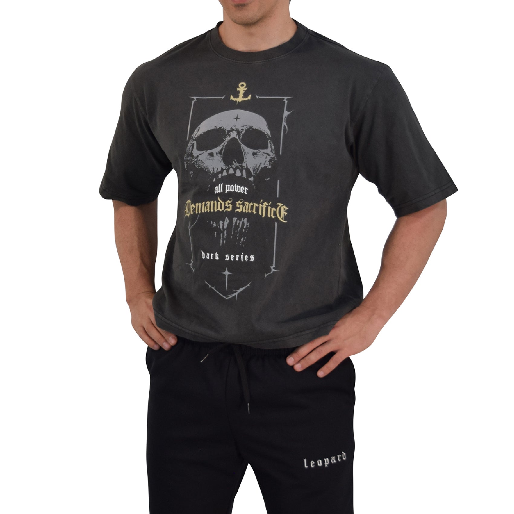 Playera Boxy | Oversized Fit Dark Series All Power Demands Sacrifice Pigment