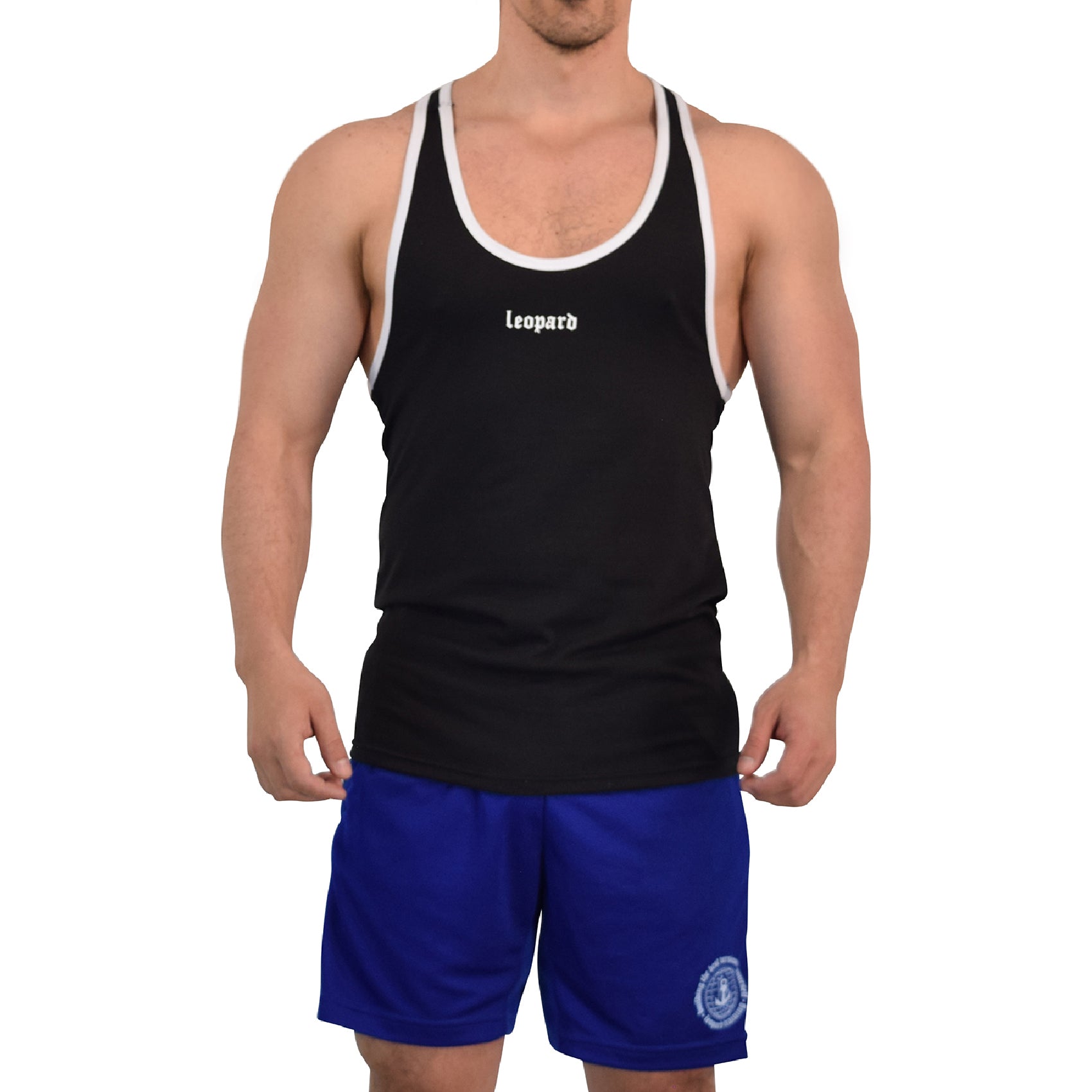 Stringer Tank Powerhouse Black 3D Logo White