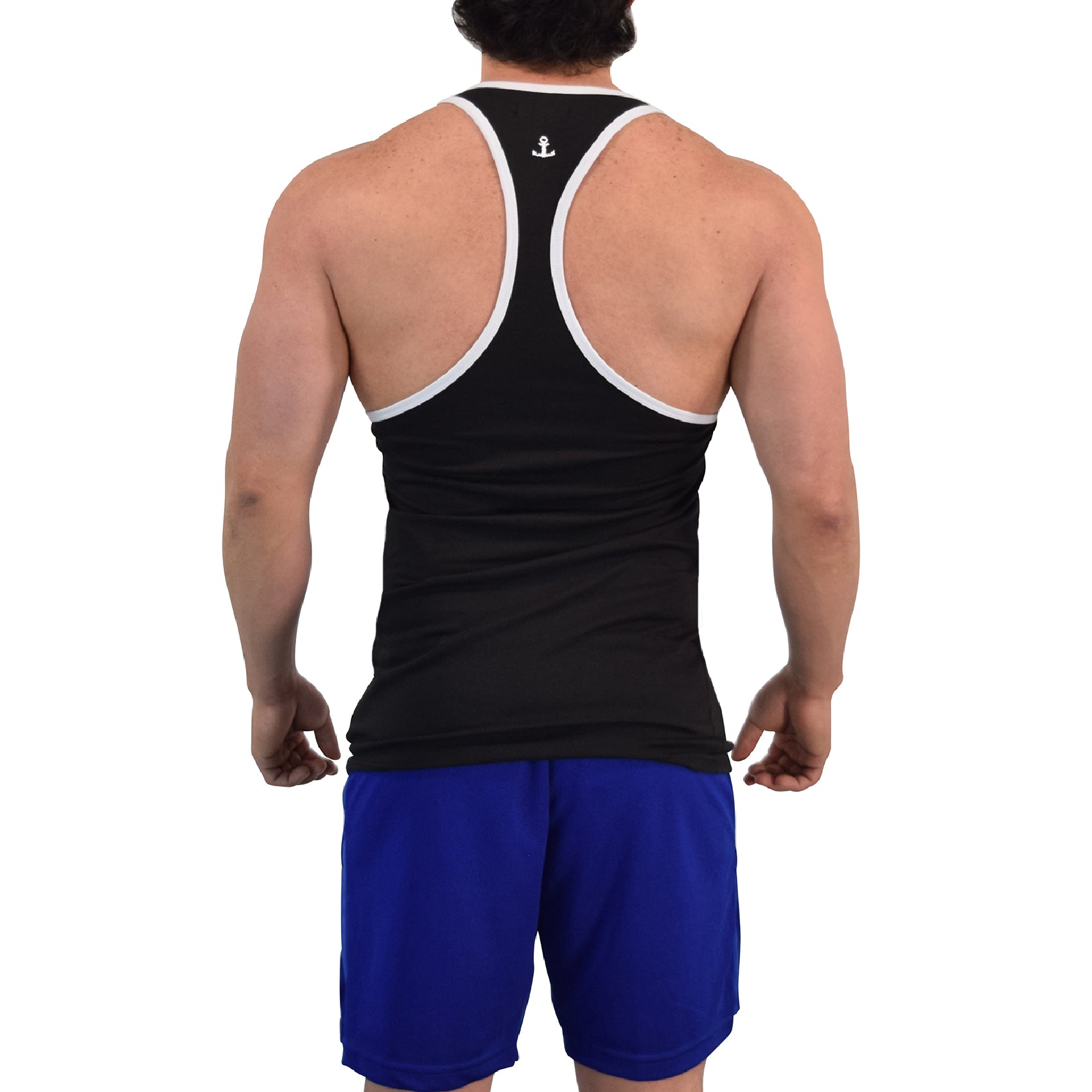 Stringer Tank Powerhouse Black 3D Logo White