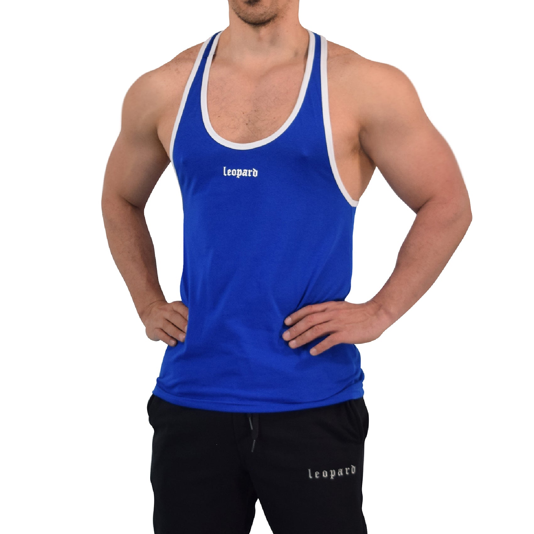 Stringer Tank Powerhouse Royal 3D Logo White