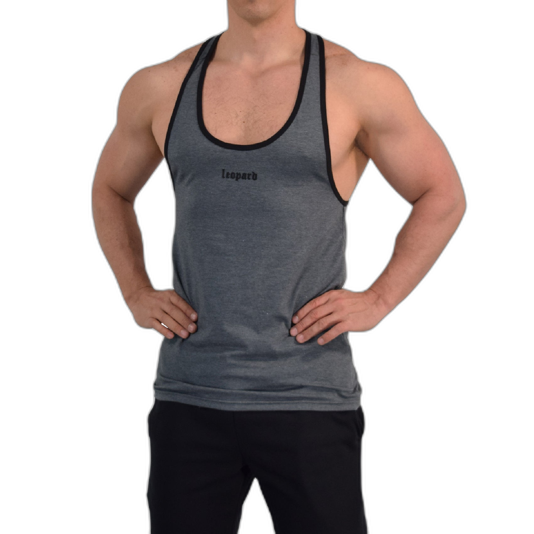 Tank Powerhouse Dark Gray 3D Logo Black