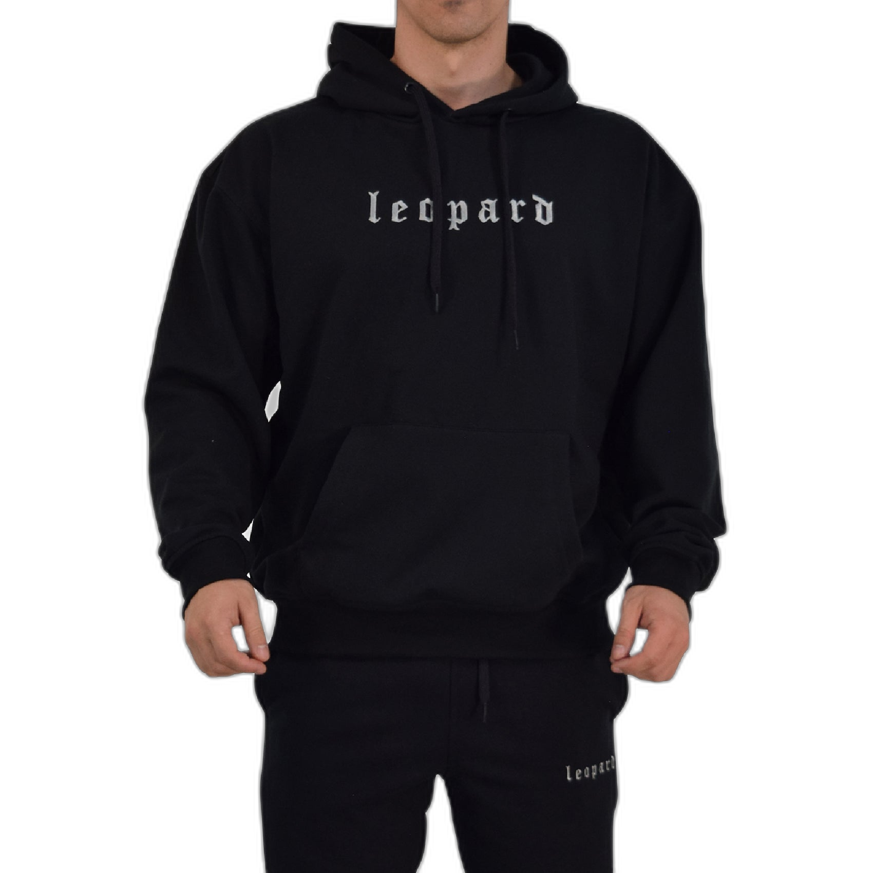 Chillout Hoodie Oversized Deep Black Power Logo