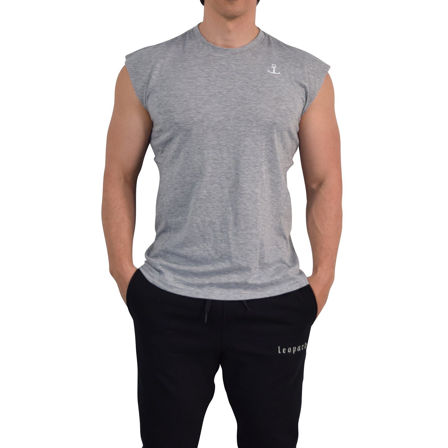Bodybuilder Tank Light Gray