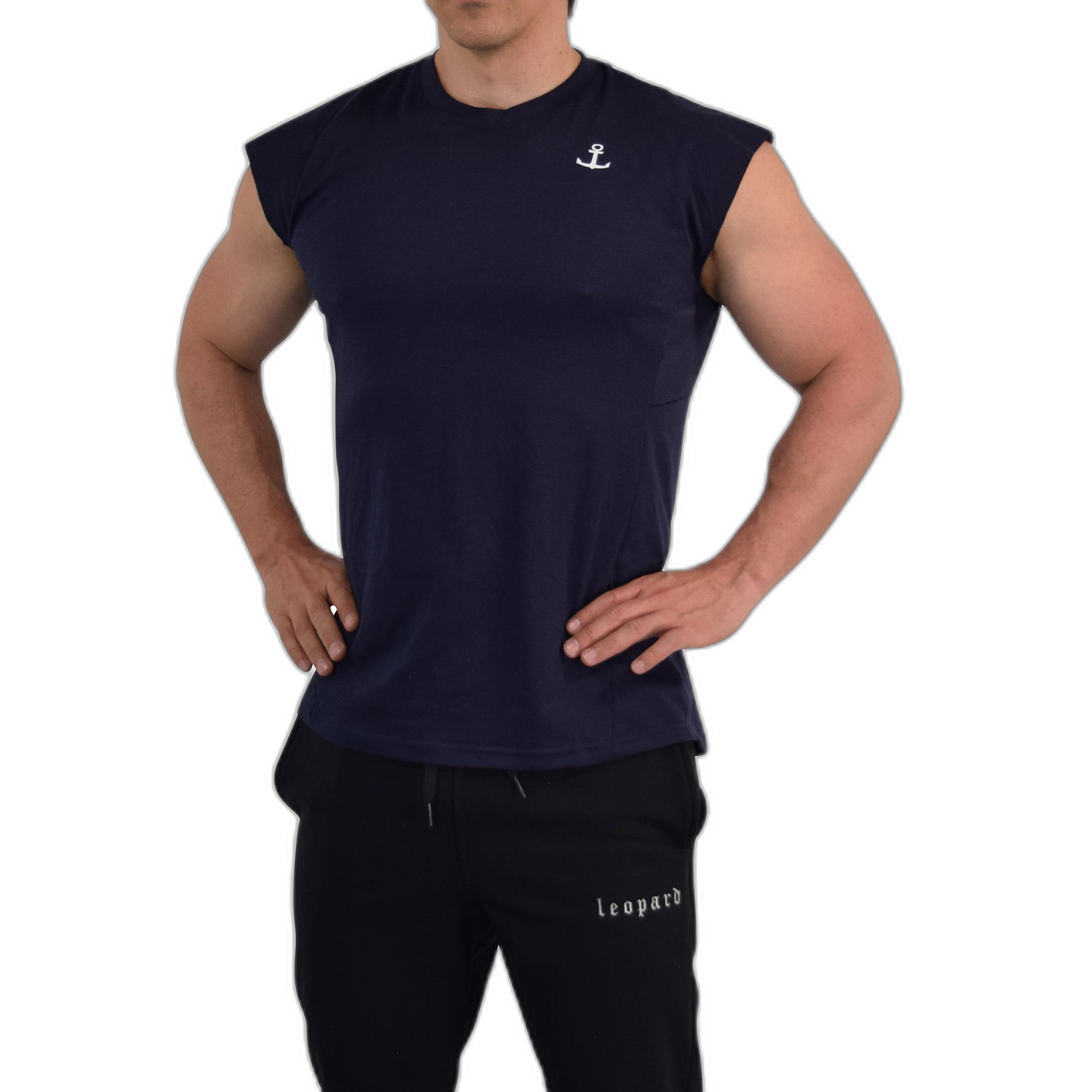 Bodybuilder Tank Navy