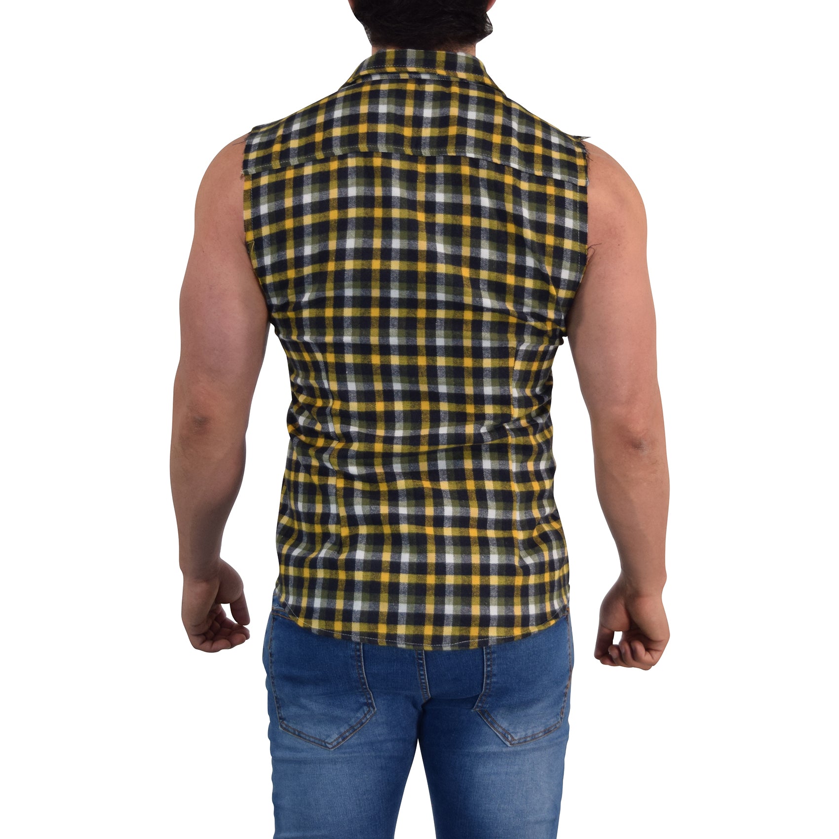 Camisa Flannel Cutoff Shirt Yellow