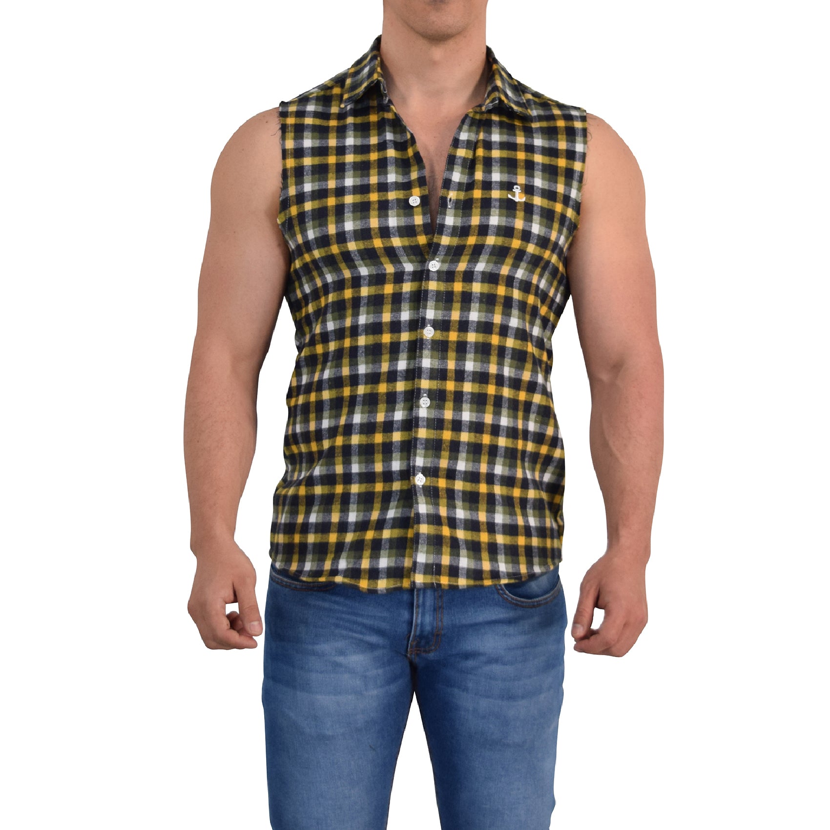 Camisa Flannel Cutoff Shirt Yellow