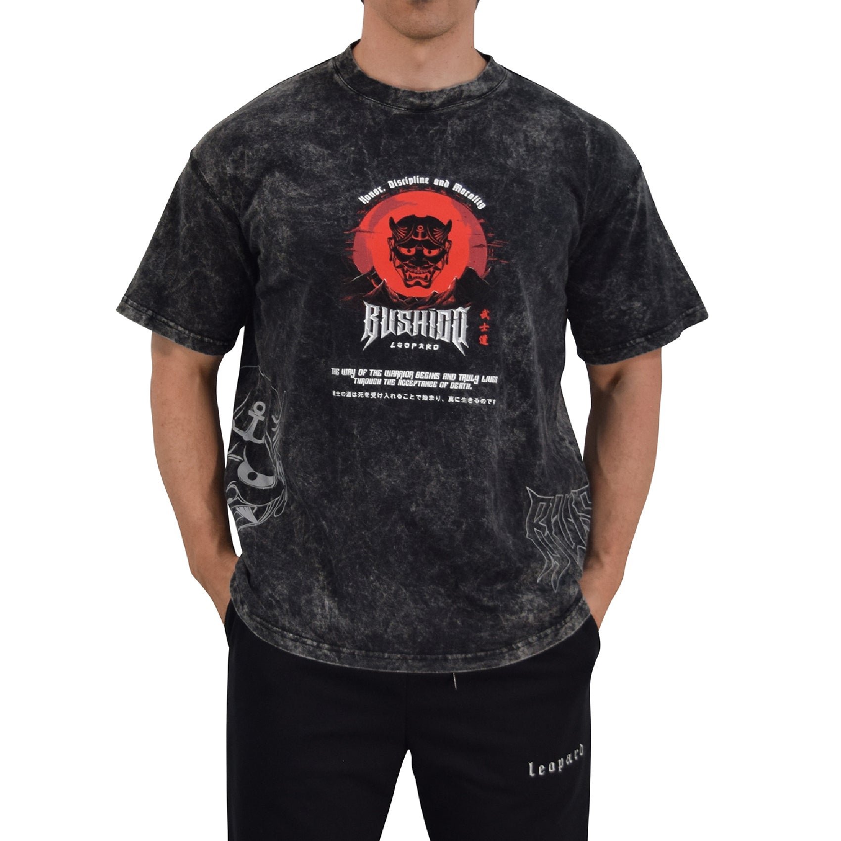 Playera Boxy Fit Bushido Men Yoroi Warrior Mask