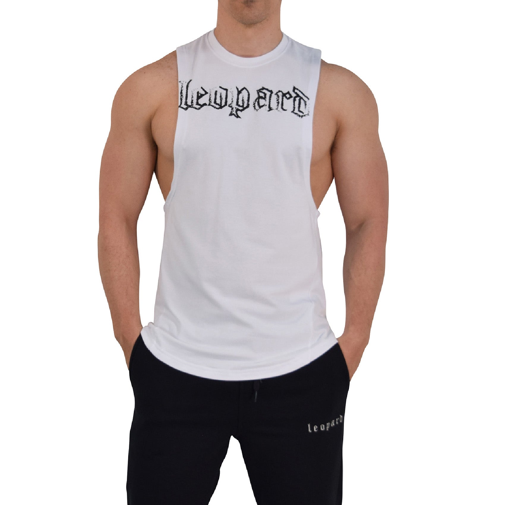 Element Sleeveless Tee White Brushed Logo