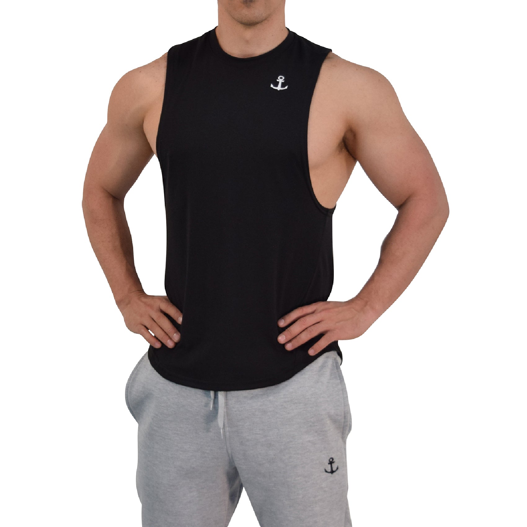 Element Sleeveless Tee Black Anchor Logo