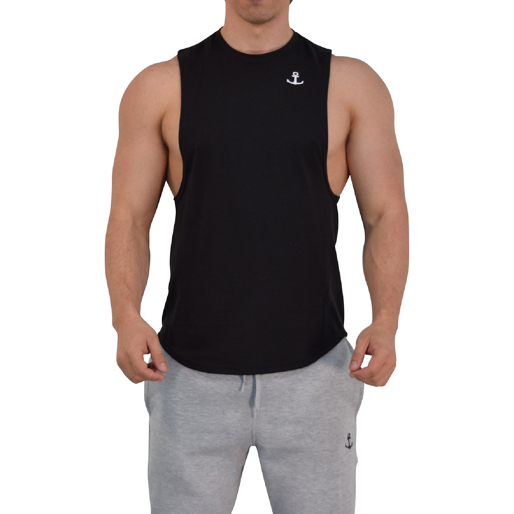 Element Sleeveless Tee Black Anchor Logo
