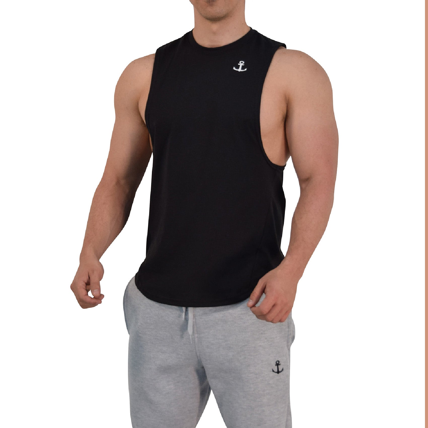 Element Sleeveless Tee Black Anchor Logo