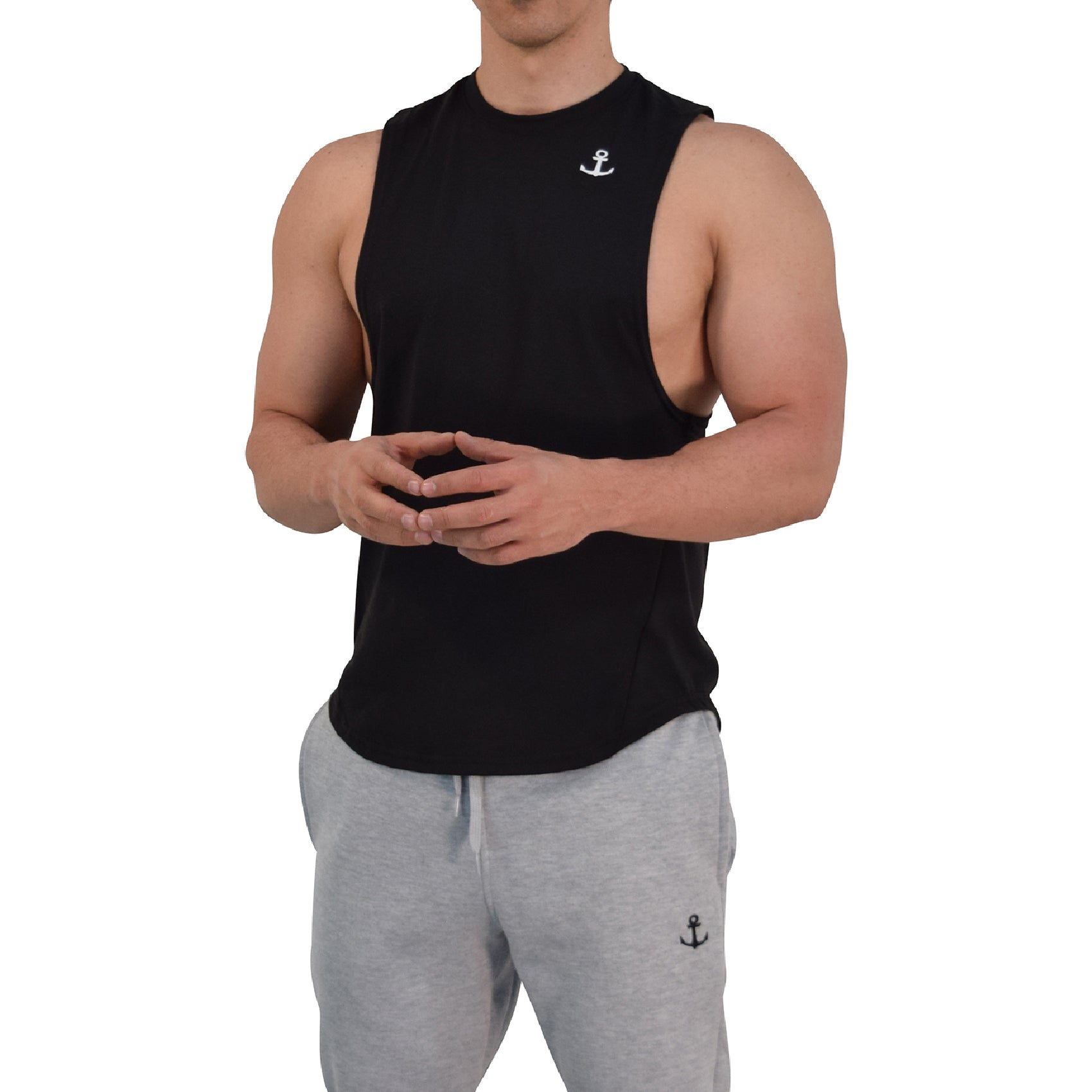 Element Sleeveless Tee Black Anchor Logo