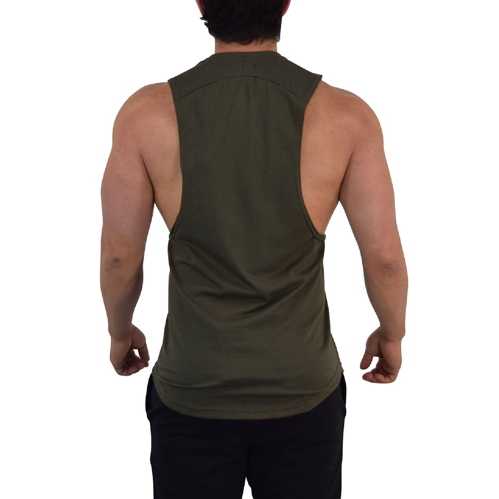 Element Sleeveless Tee Olive Anchor Logo