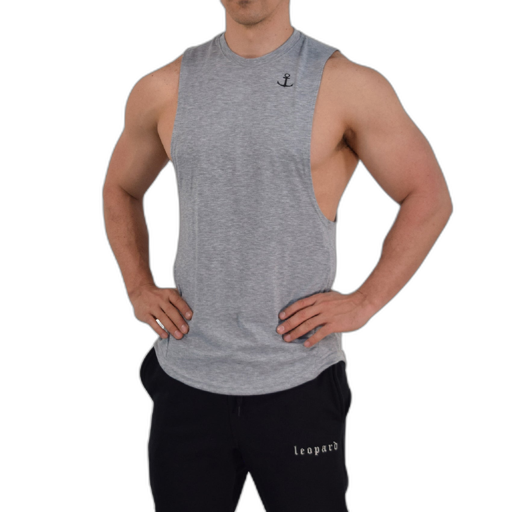 Element Sleeveless Tee Gray Anchor Logo