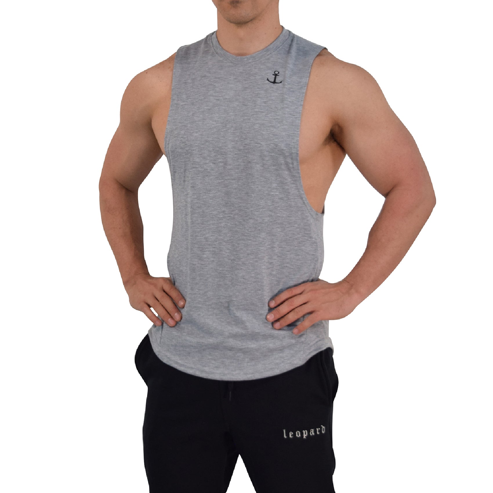 Element Sleeveless Tee Gray Anchor Logo