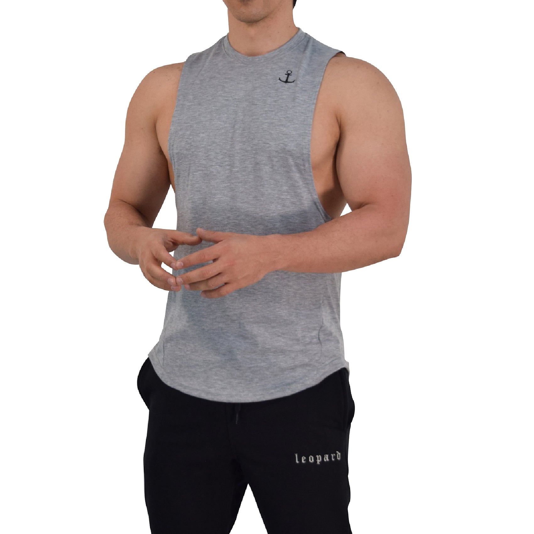 Element Sleeveless Tee Gray Anchor Logo