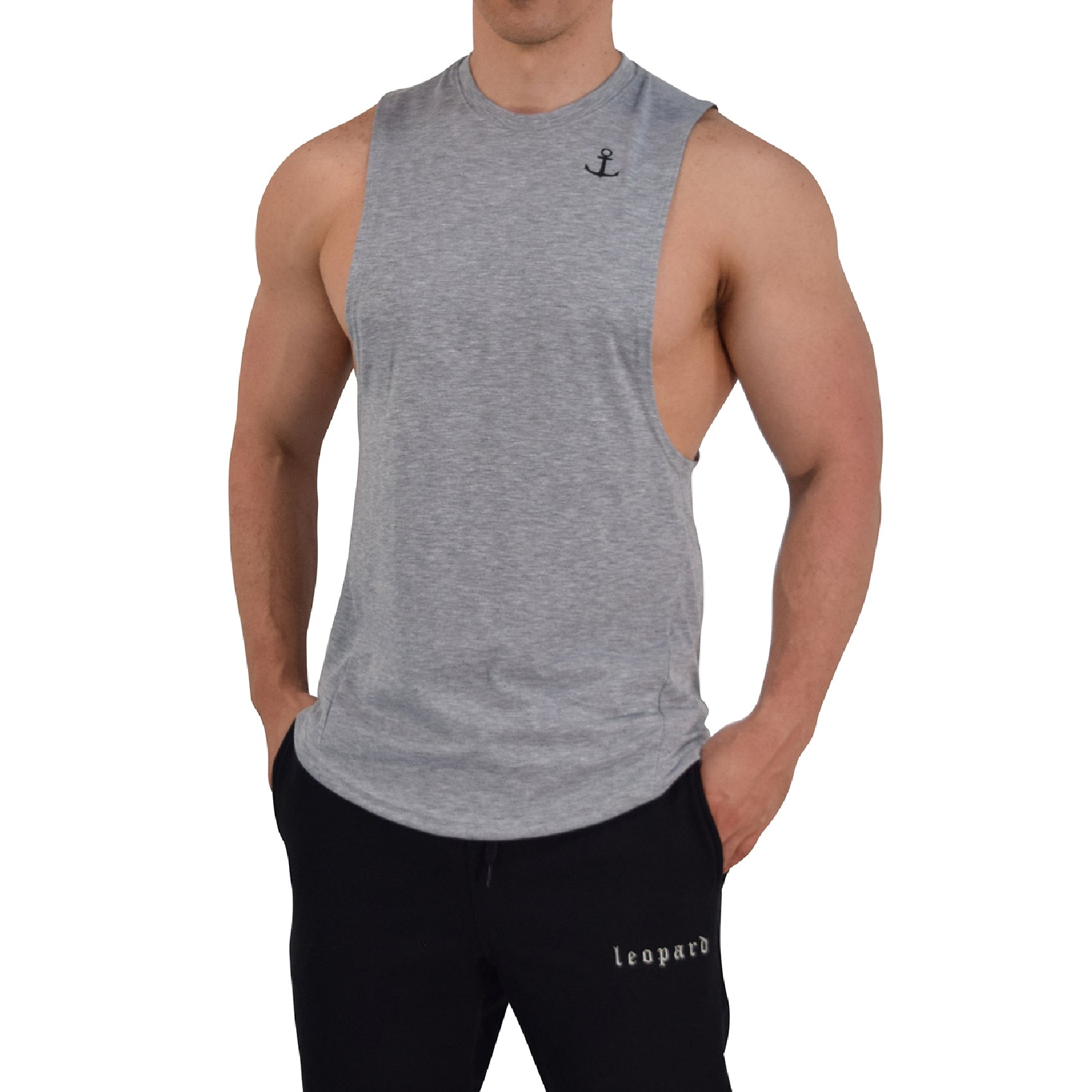 Element Sleeveless Tee Gray Anchor Logo