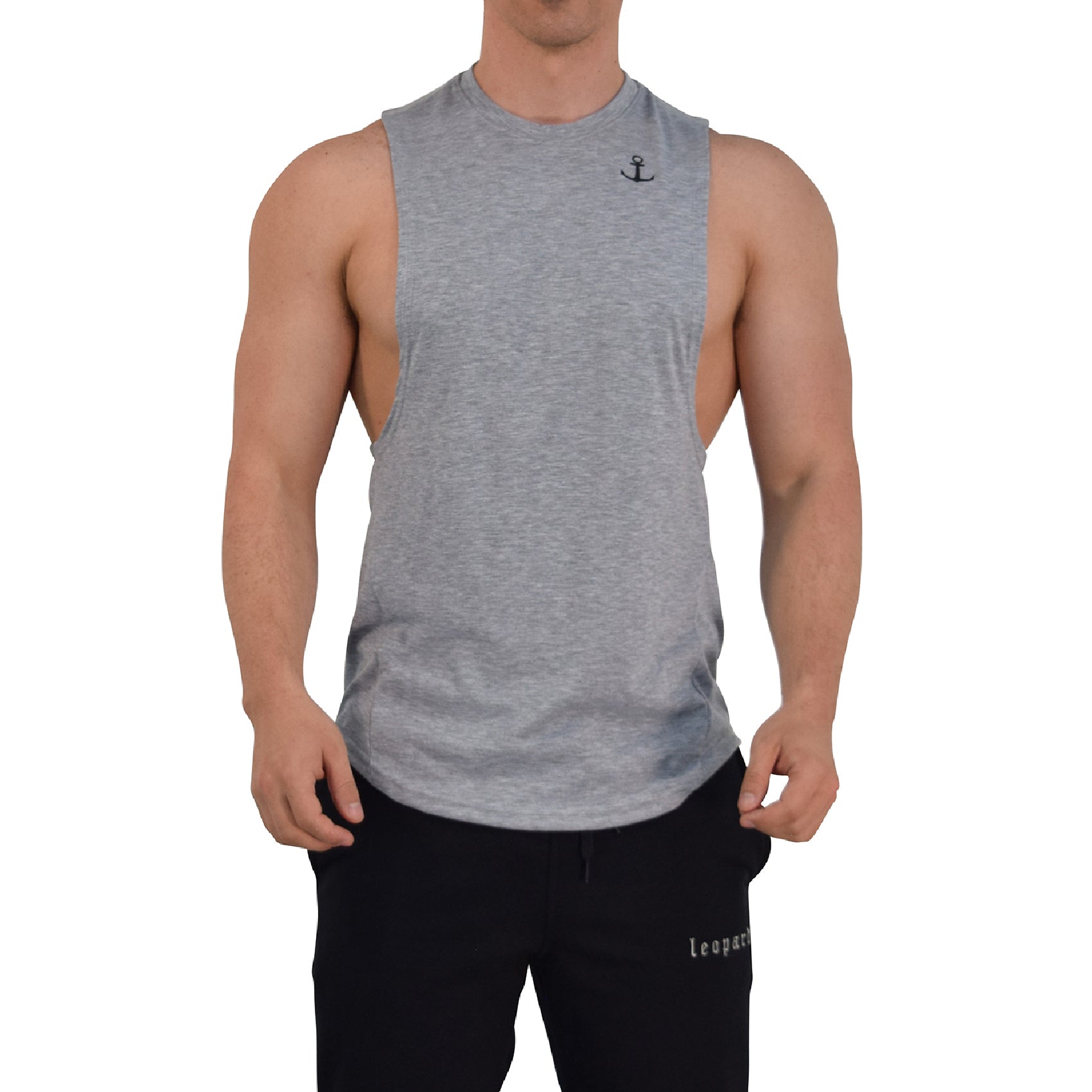 Element Sleeveless Tee Gray Anchor Logo