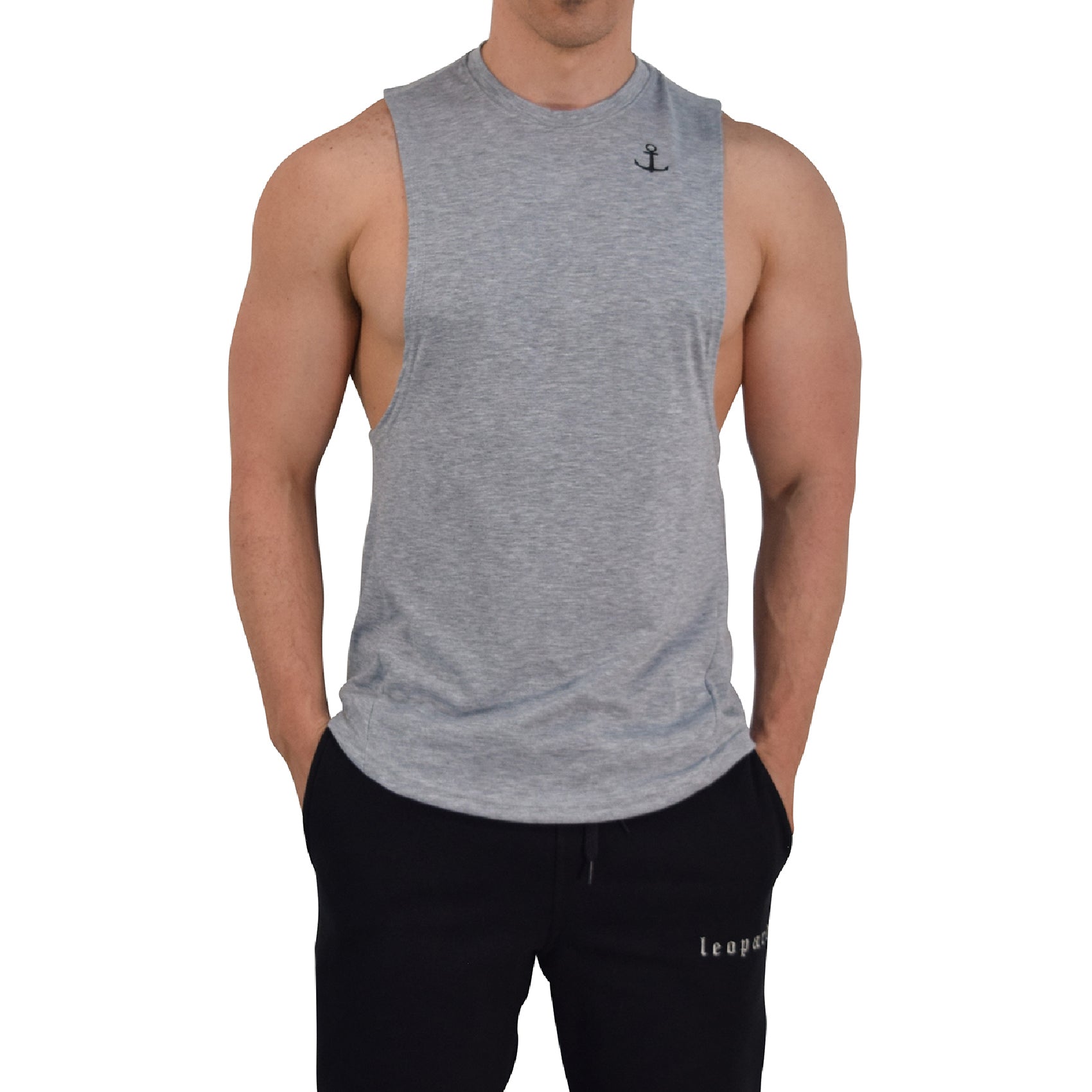 Element Sleeveless Tee Gray Anchor Logo