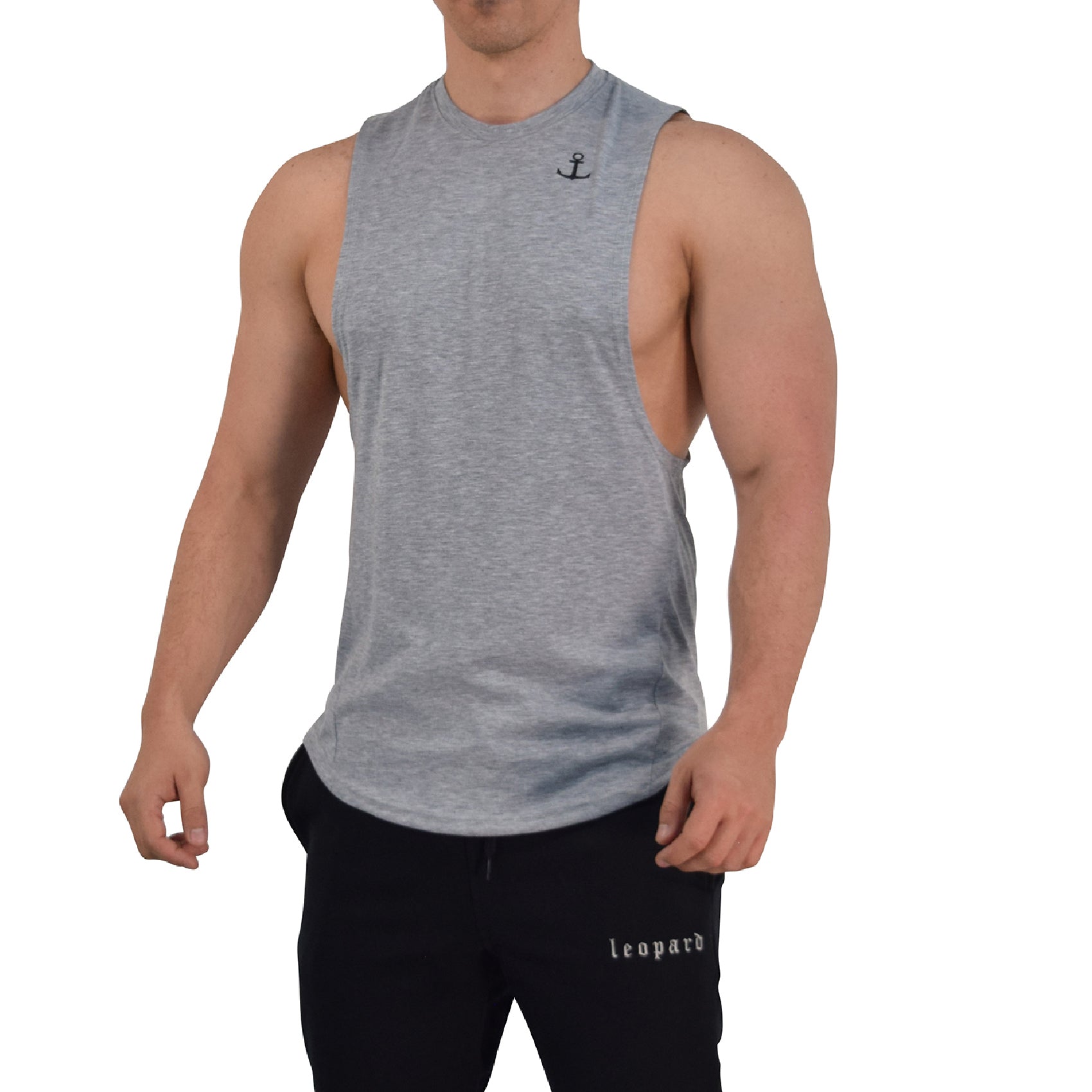 Element Sleeveless Tee Gray Anchor Logo