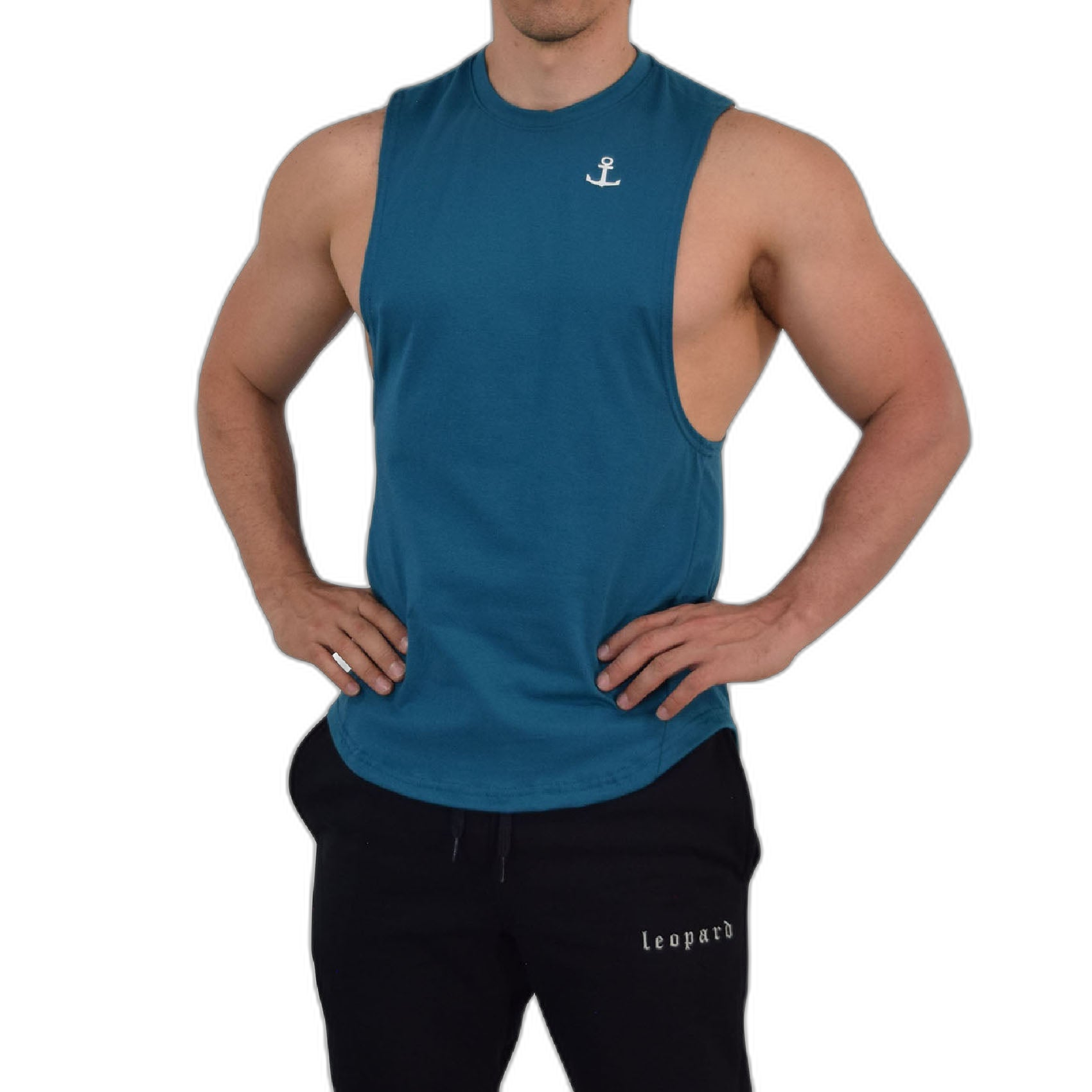 Element Sleeveless Tee Teal Anchor Logo