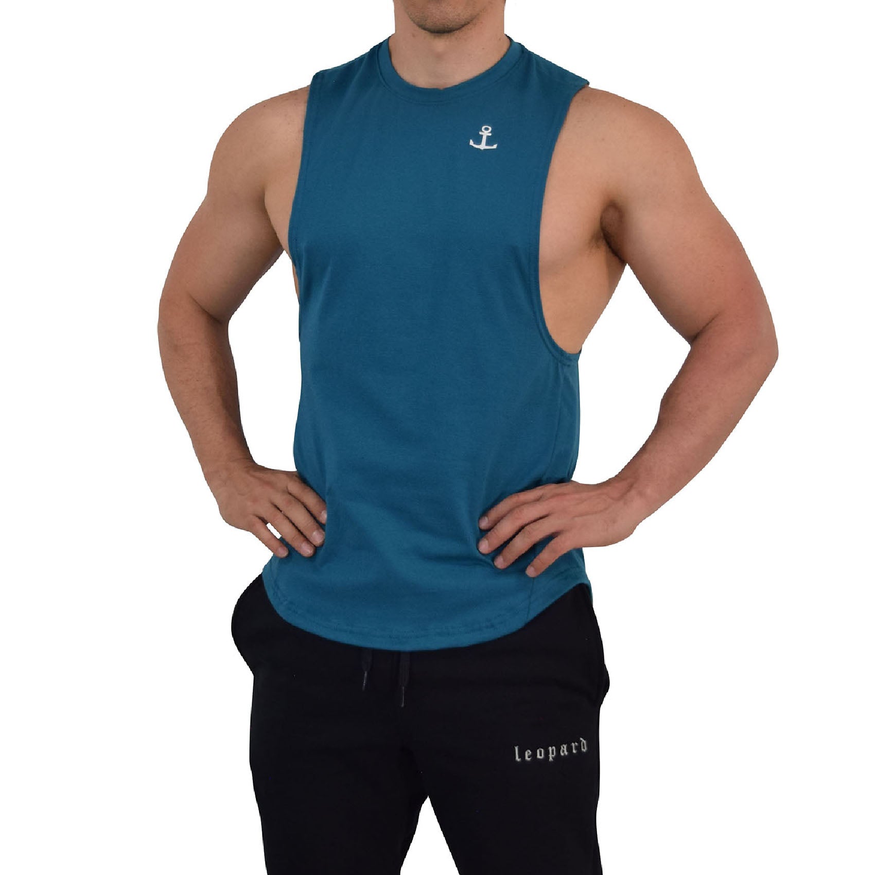 Element Sleeveless Tee Teal Anchor Logo