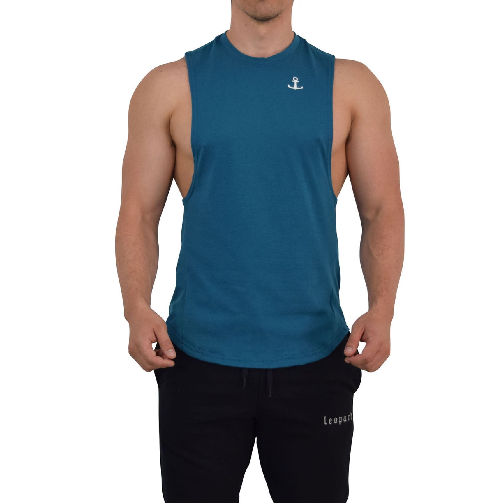 Element Sleeveless Tee Teal Anchor Logo