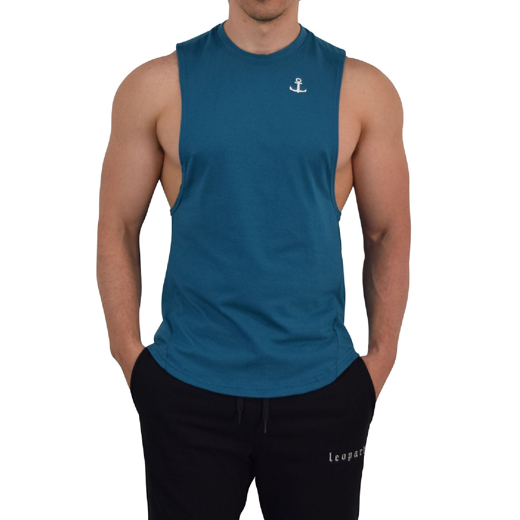 Element Sleeveless Tee Teal Anchor Logo