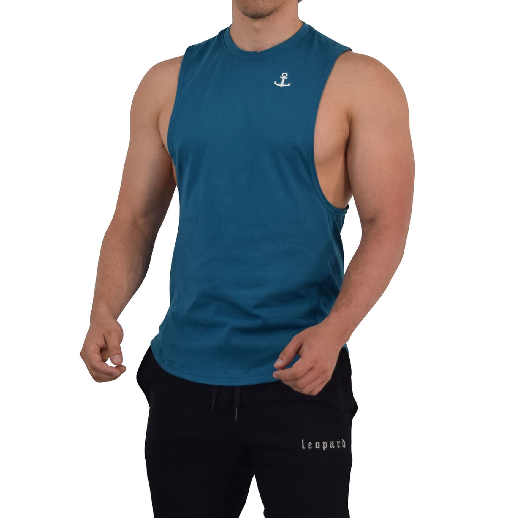 Element Sleeveless Tee Teal Anchor Logo