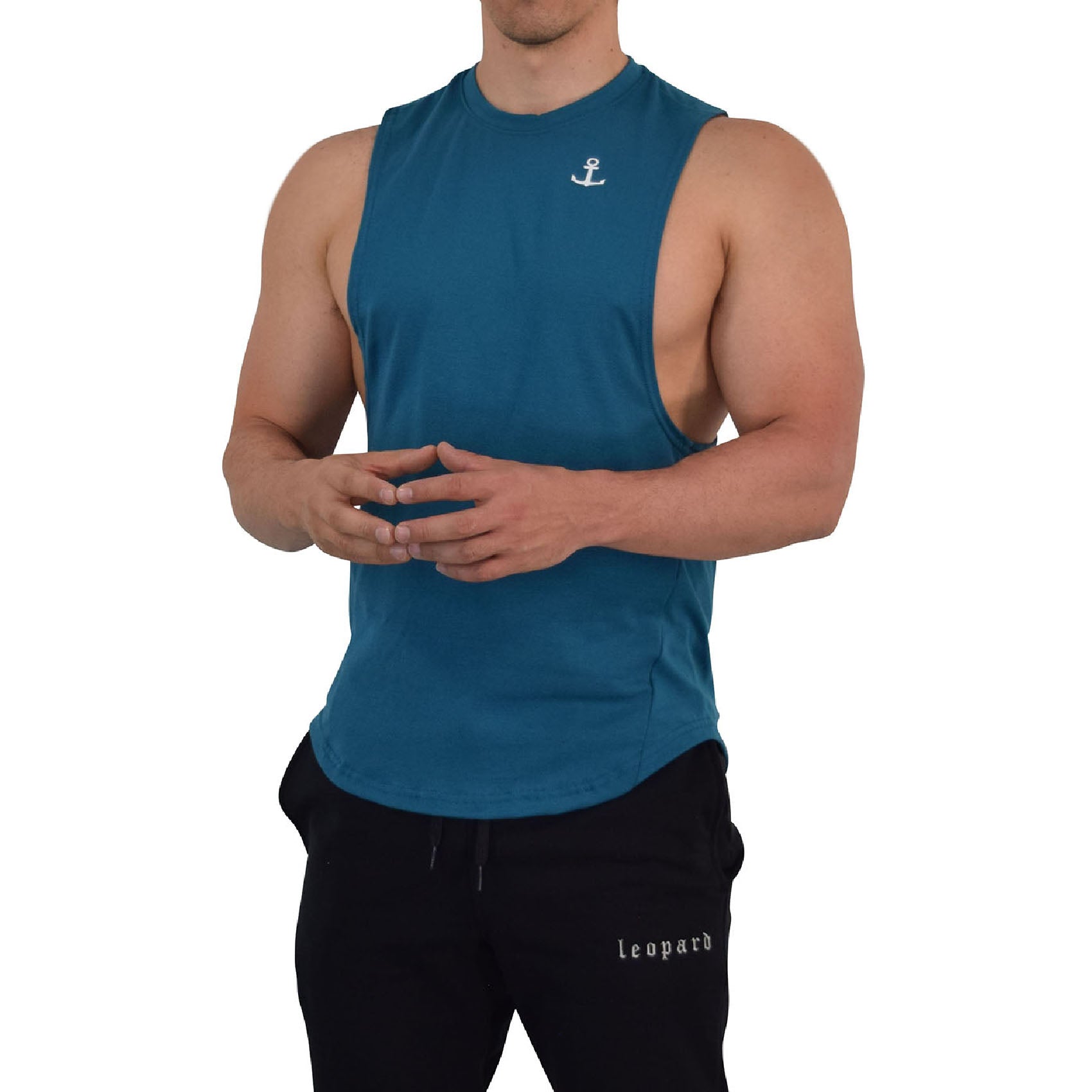 Element Sleeveless Tee Teal Anchor Logo