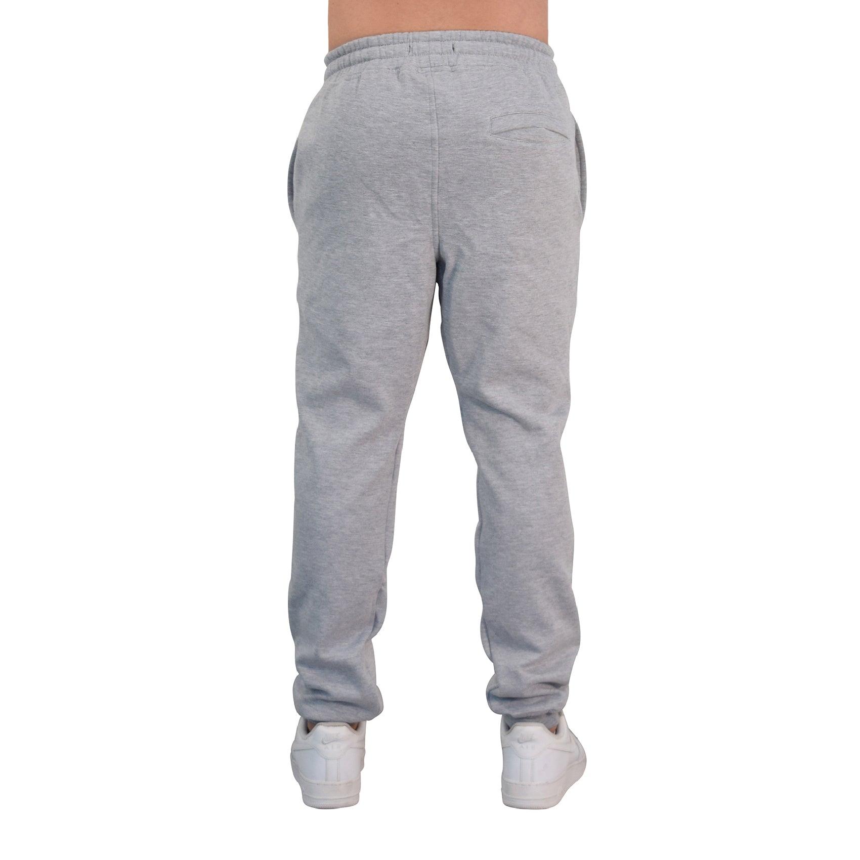 Chillout Fleece Jogger Light Gray Black Logo