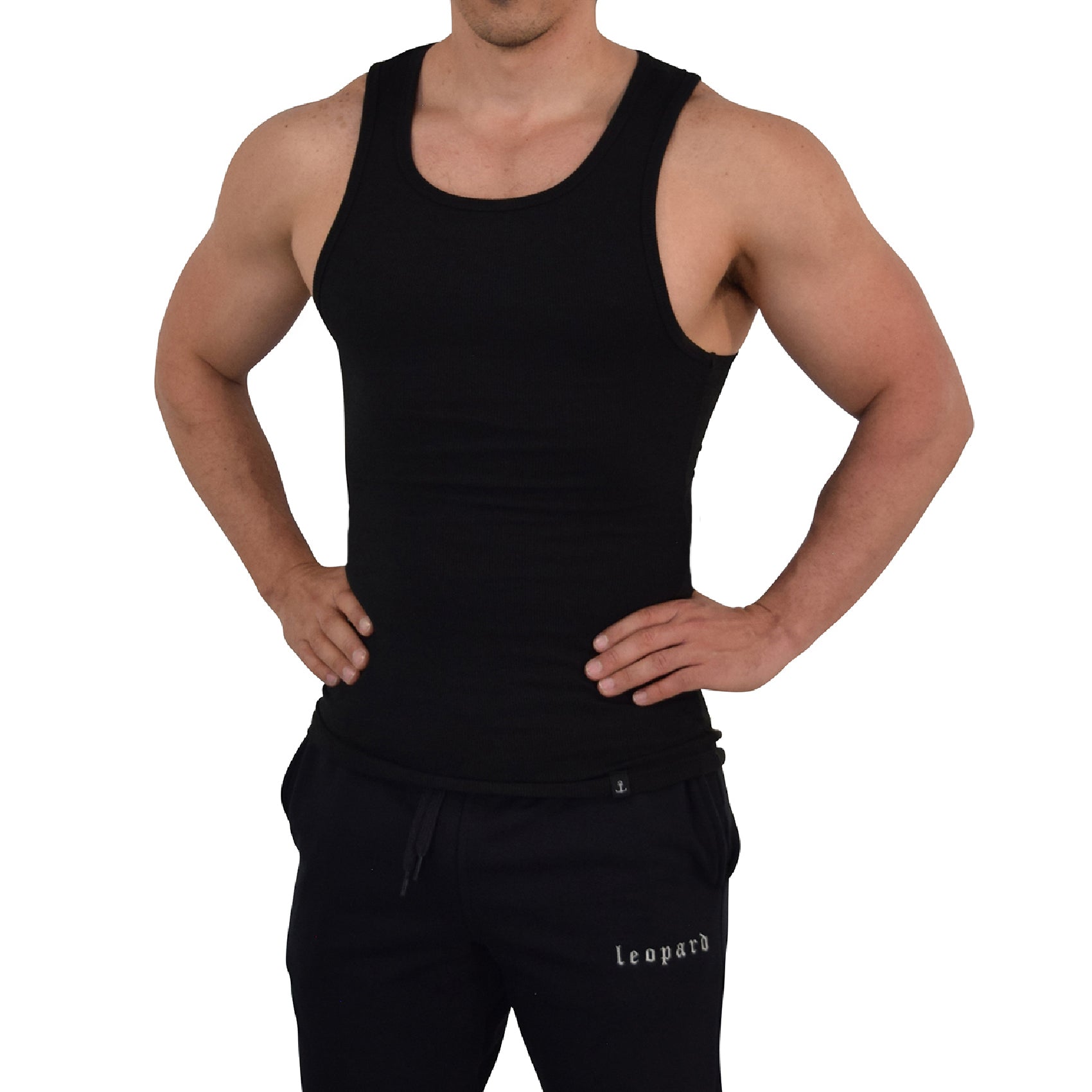 Muscle Ribbed Tank 3 Pack Black - White - Olive